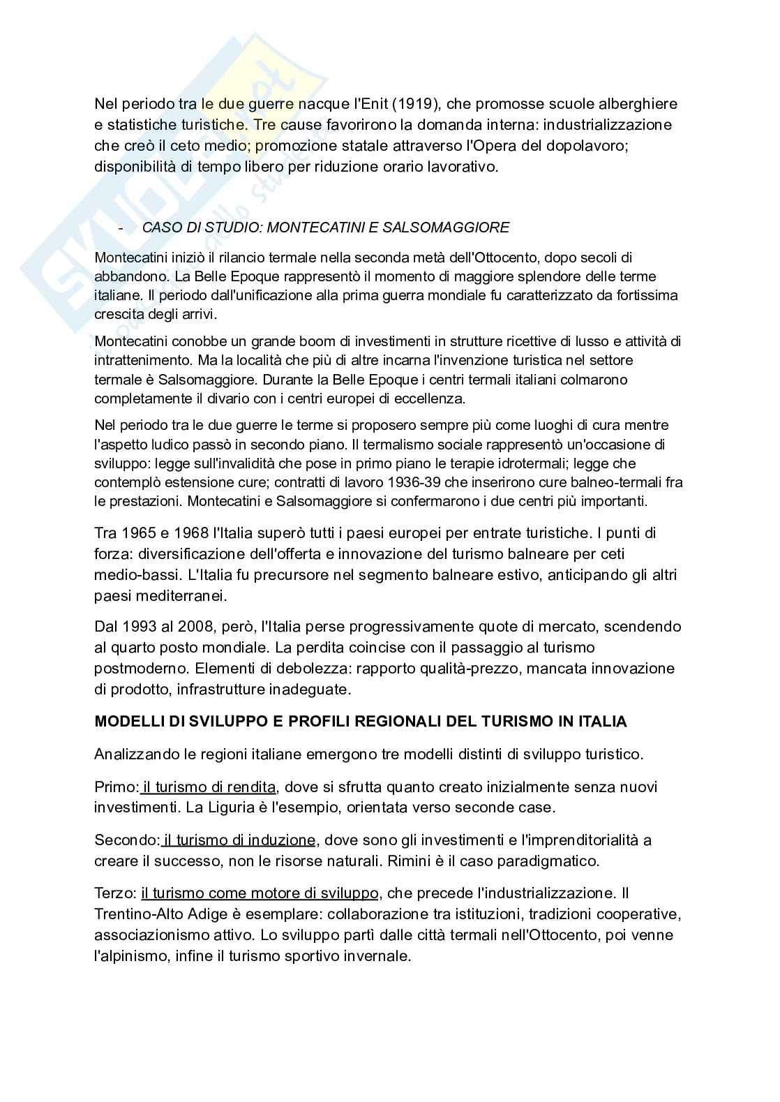 Riassunto esame Economia delle aziende turistiche, Prof. Tessari Alessandra, libro consigliato Vacanze di pochi vacanze per tutti: l'evoluzione del turismo europeo, Battilani Pag. 11