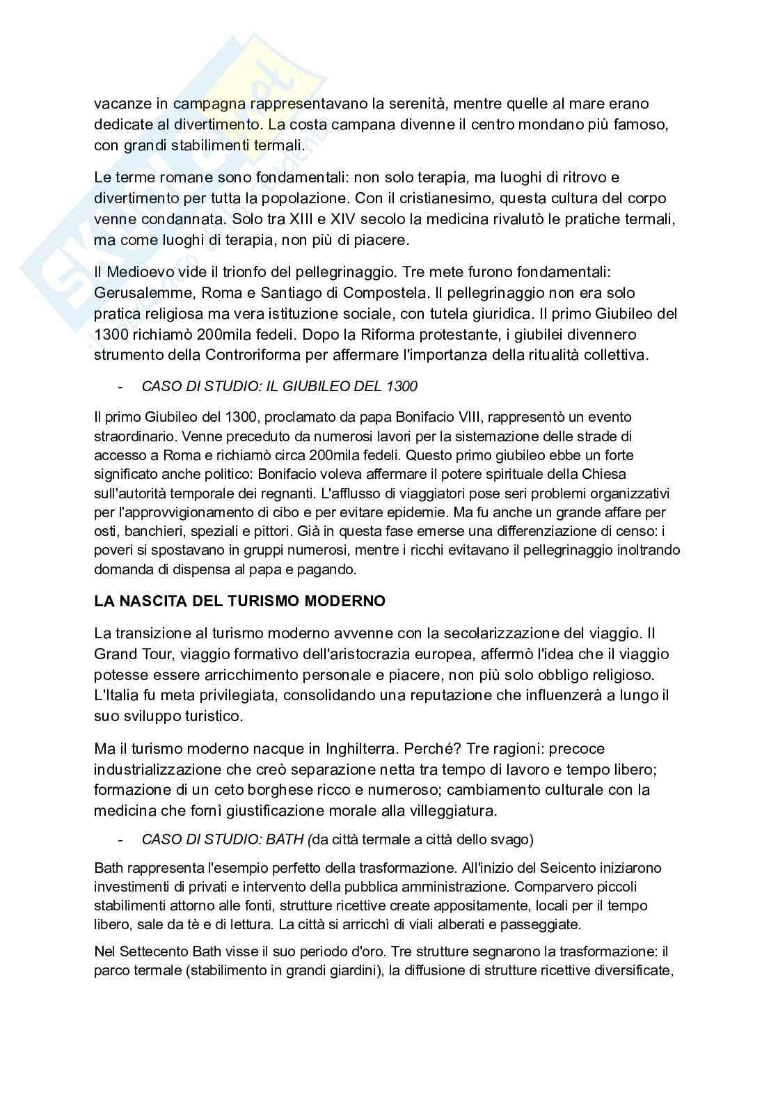 Riassunto esame Economia delle aziende turistiche, Prof. Tessari Alessandra, libro consigliato Vacanze di pochi vacanze per tutti: l'evoluzione del turismo europeo, Battilani Pag. 2