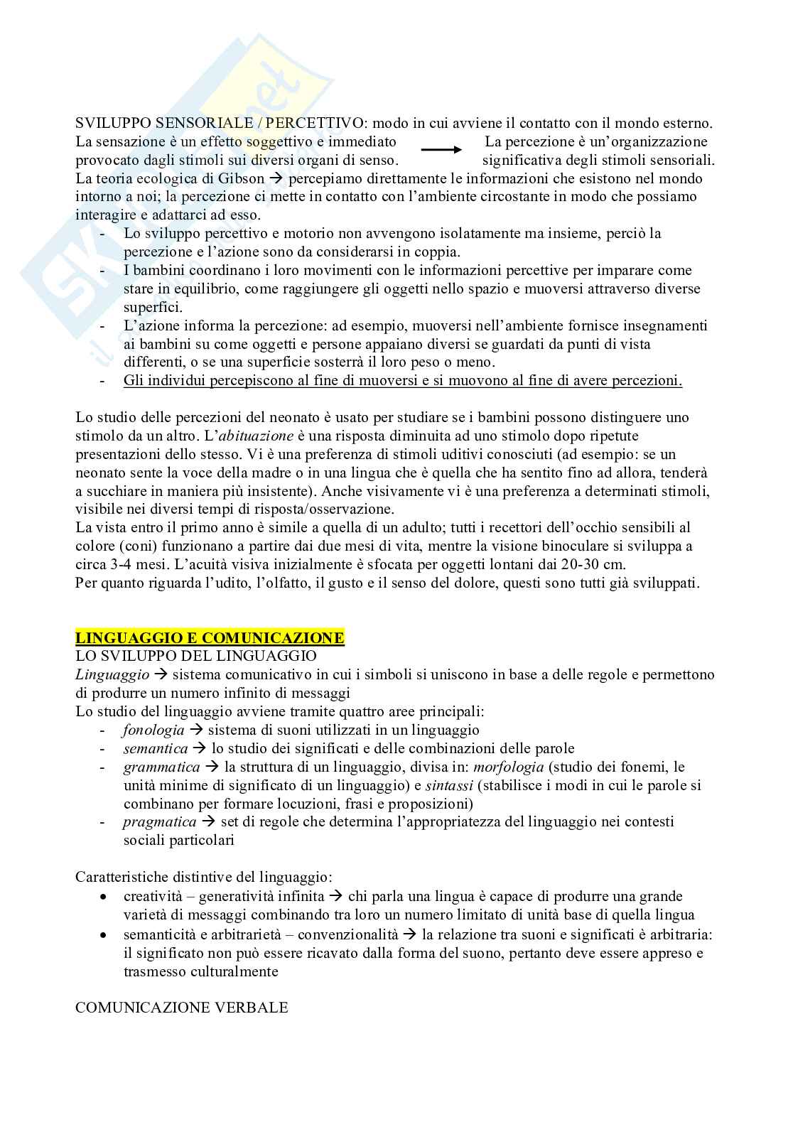 Appunti completi di Psicologia dello sviluppo 1 Pag. 11