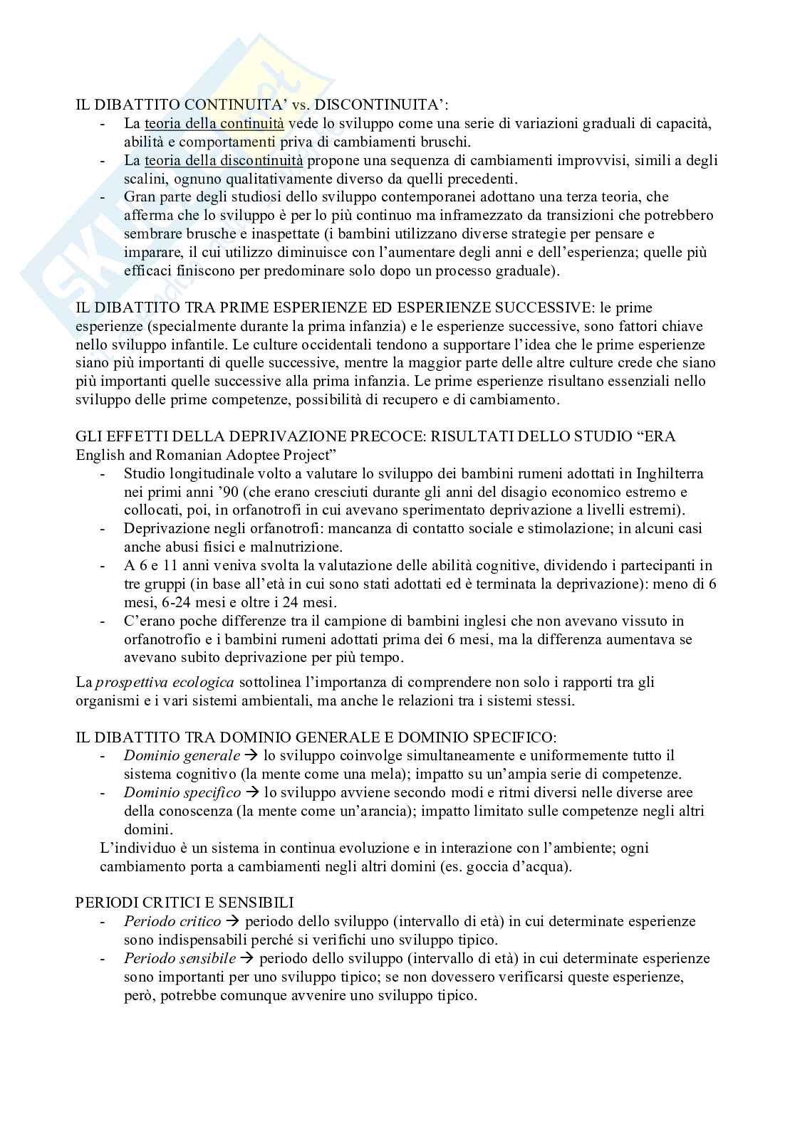 Appunti completi di Psicologia dello sviluppo 1 Pag. 2