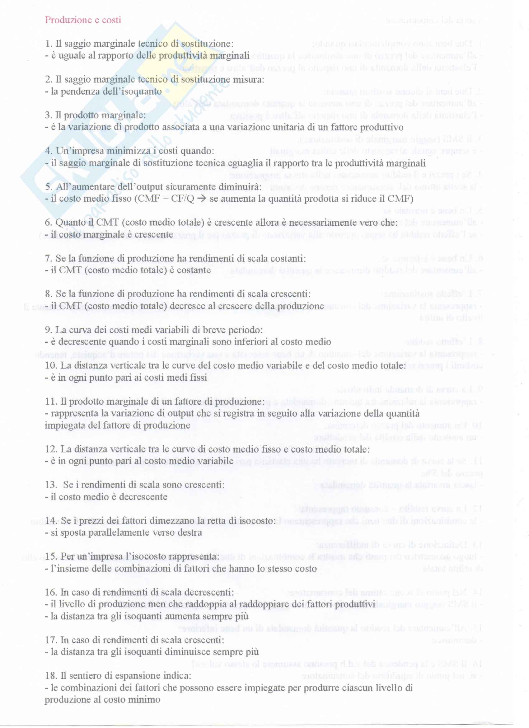 Prove Svolte Per L esame Di Microeconomia