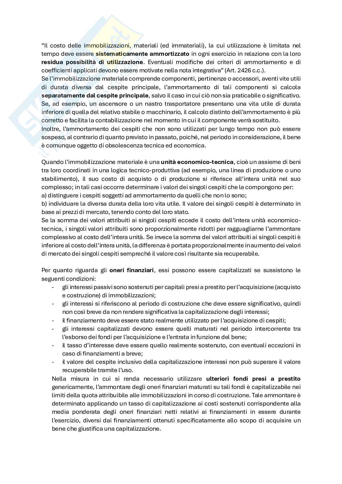 Immobilizzazioni materiali, ammortamento e perdite durevoli di valore Pag. 2