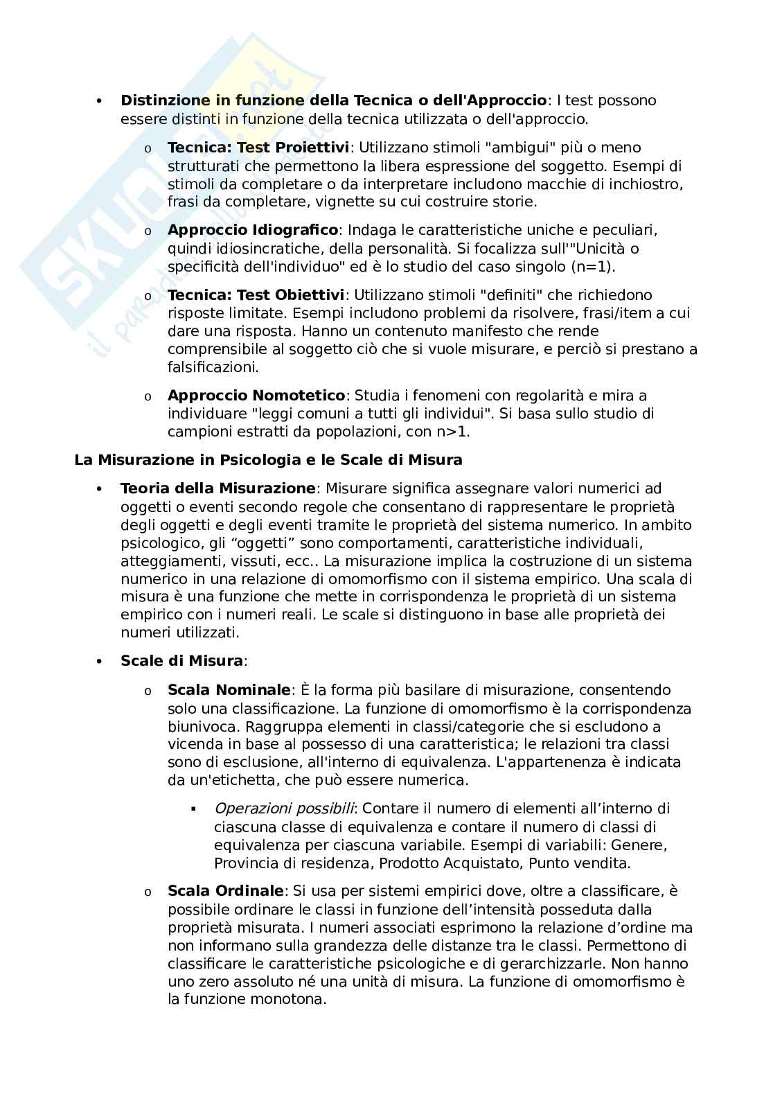 Appunti del corso Test di personalità Pag. 6