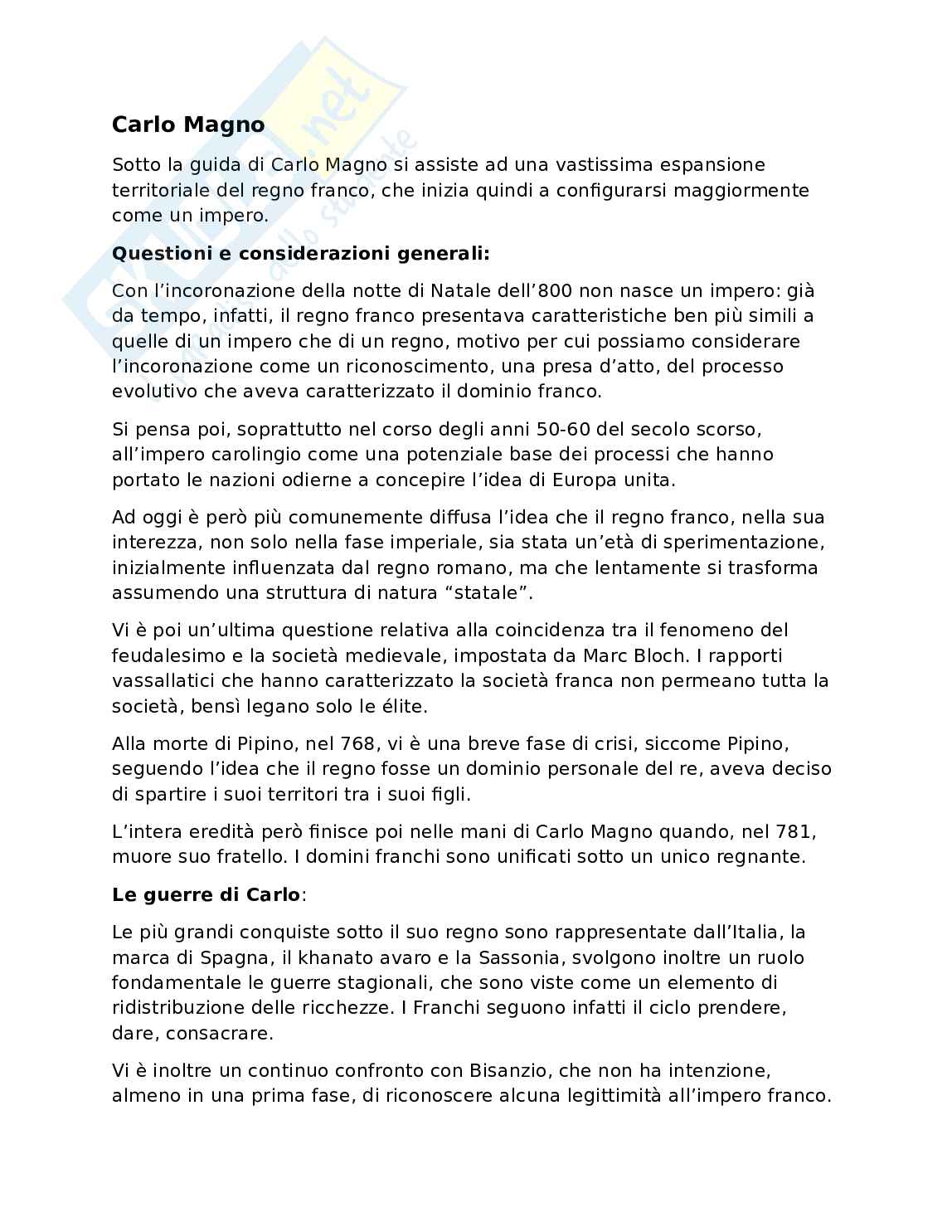 Longobardi e Franchi - Storia medievale Pag. 11