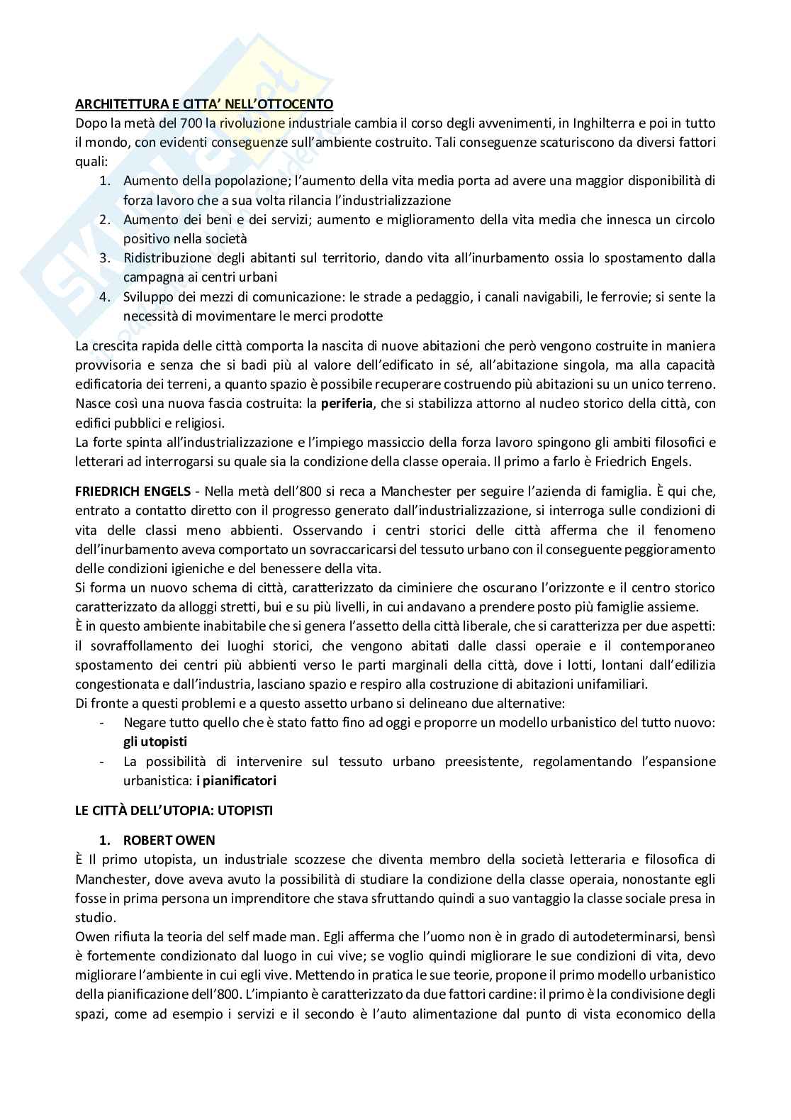 Appunti II parziale Storia dell'architettura 1  Pag. 1