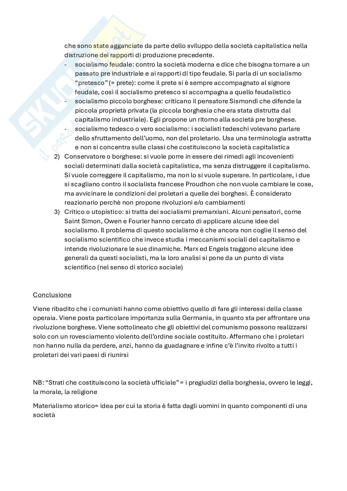 Manifesto del partito comunista  Pag. 6