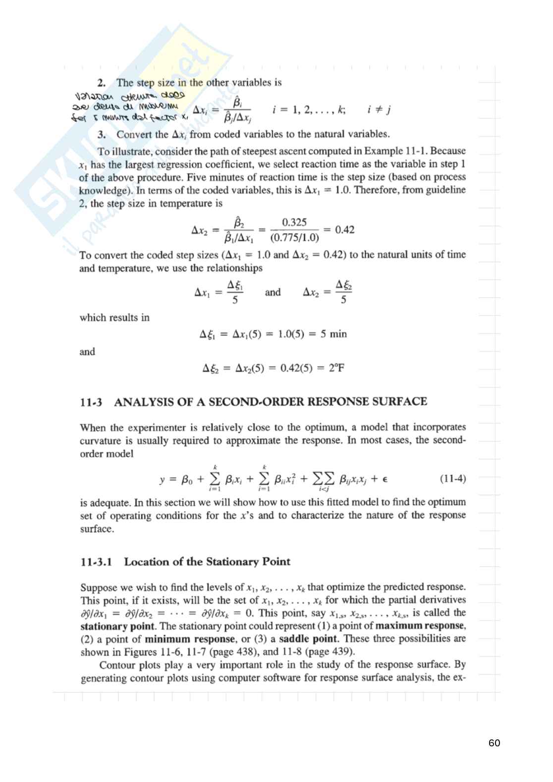 Appunti Statistica per la sperimentazione e le previsioni in ambito tecnologico (parte 3) Pag. 1