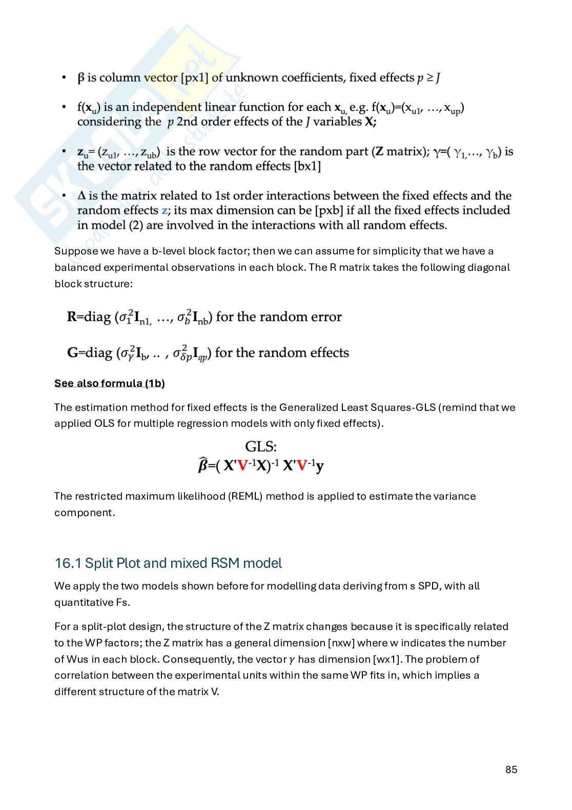 Appunti Statistica per la sperimentazione e le previsioni in ambito tecnologico (parte 3) Pag. 26