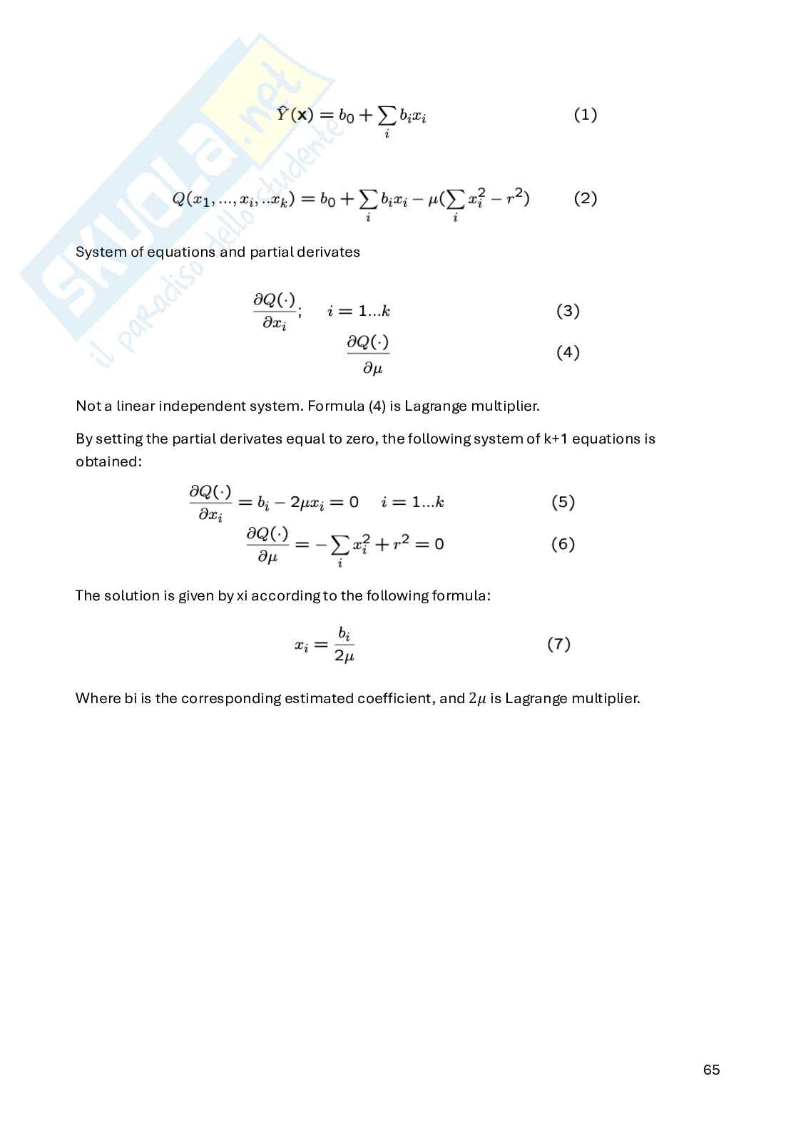 Appunti Statistica per la sperimentazione e le previsioni in ambito tecnologico (parte 3) Pag. 6