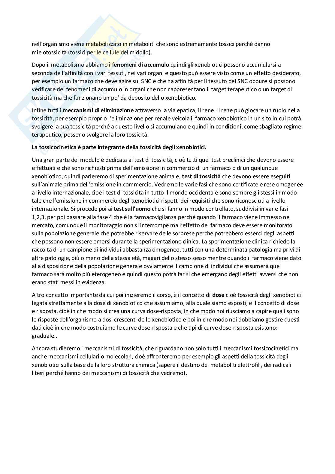 Tossicologia generale e del farmaco - parte 1 Pag. 2