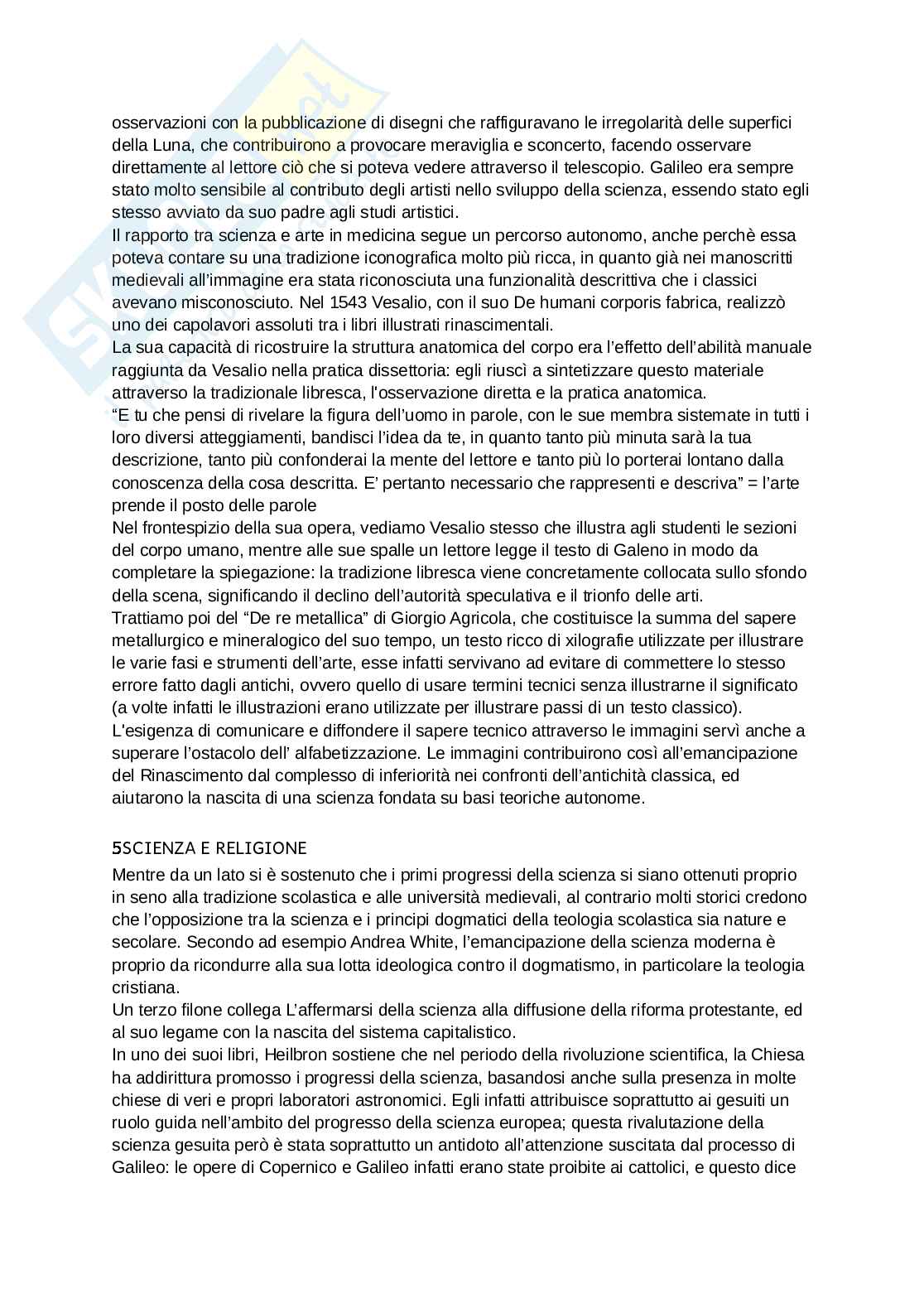 Riassunto esame Storia della scienza, Prof. Savoia Paolo, libro consigliato Storia materiale della scienza, Beretta Pag. 16