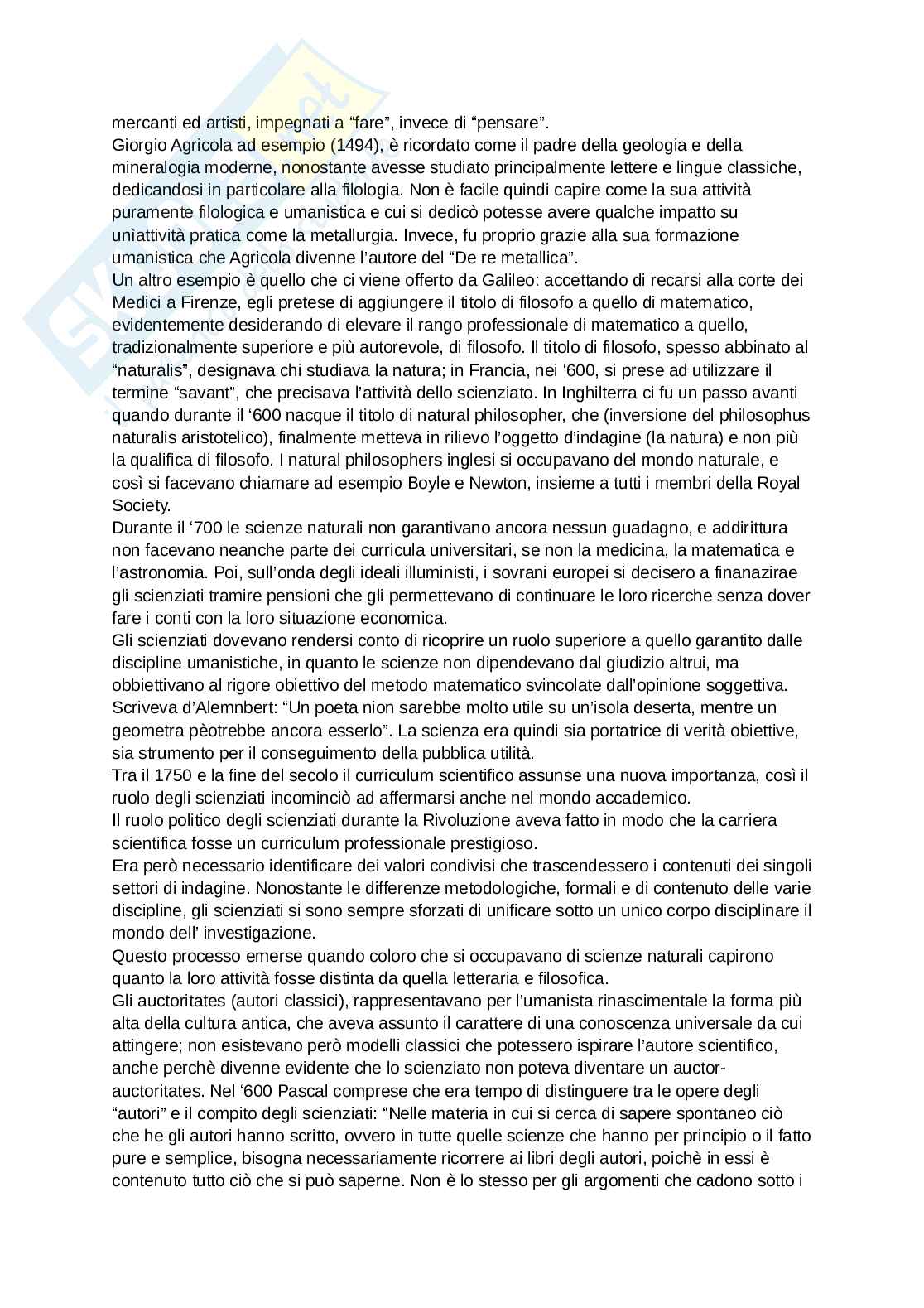 Riassunto esame Storia della scienza, Prof. Savoia Paolo, libro consigliato Storia materiale della scienza, Beretta Pag. 36