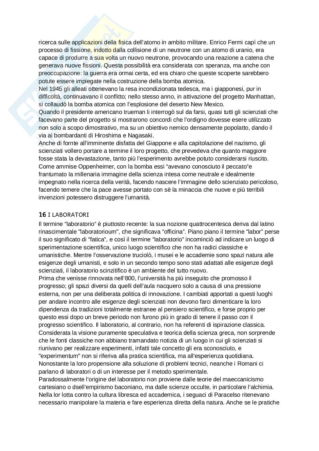Riassunto esame Storia della scienza, Prof. Savoia Paolo, libro consigliato Storia materiale della scienza, Beretta Pag. 41