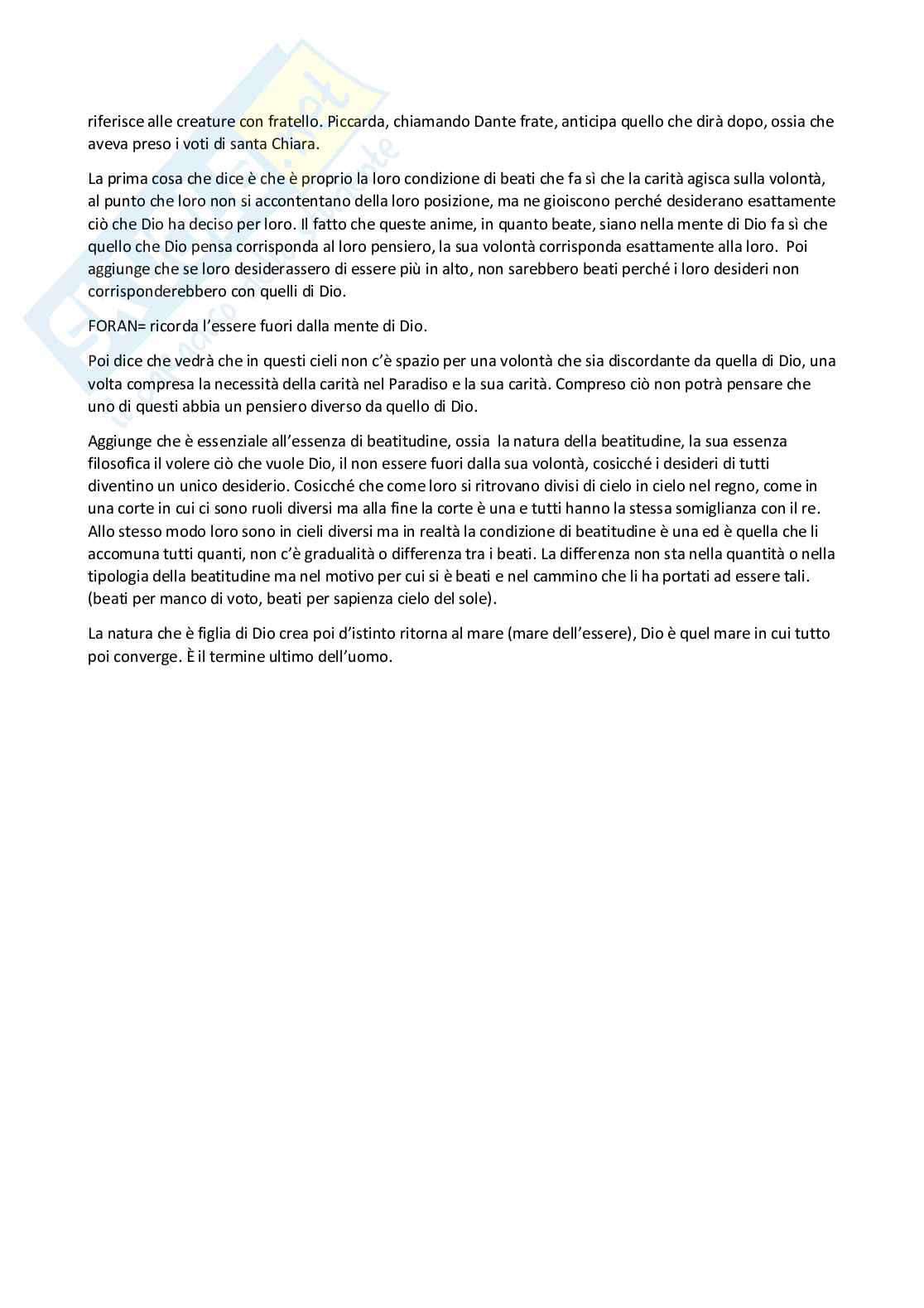 Letteratura italiana - Canto 3 Pag. 6