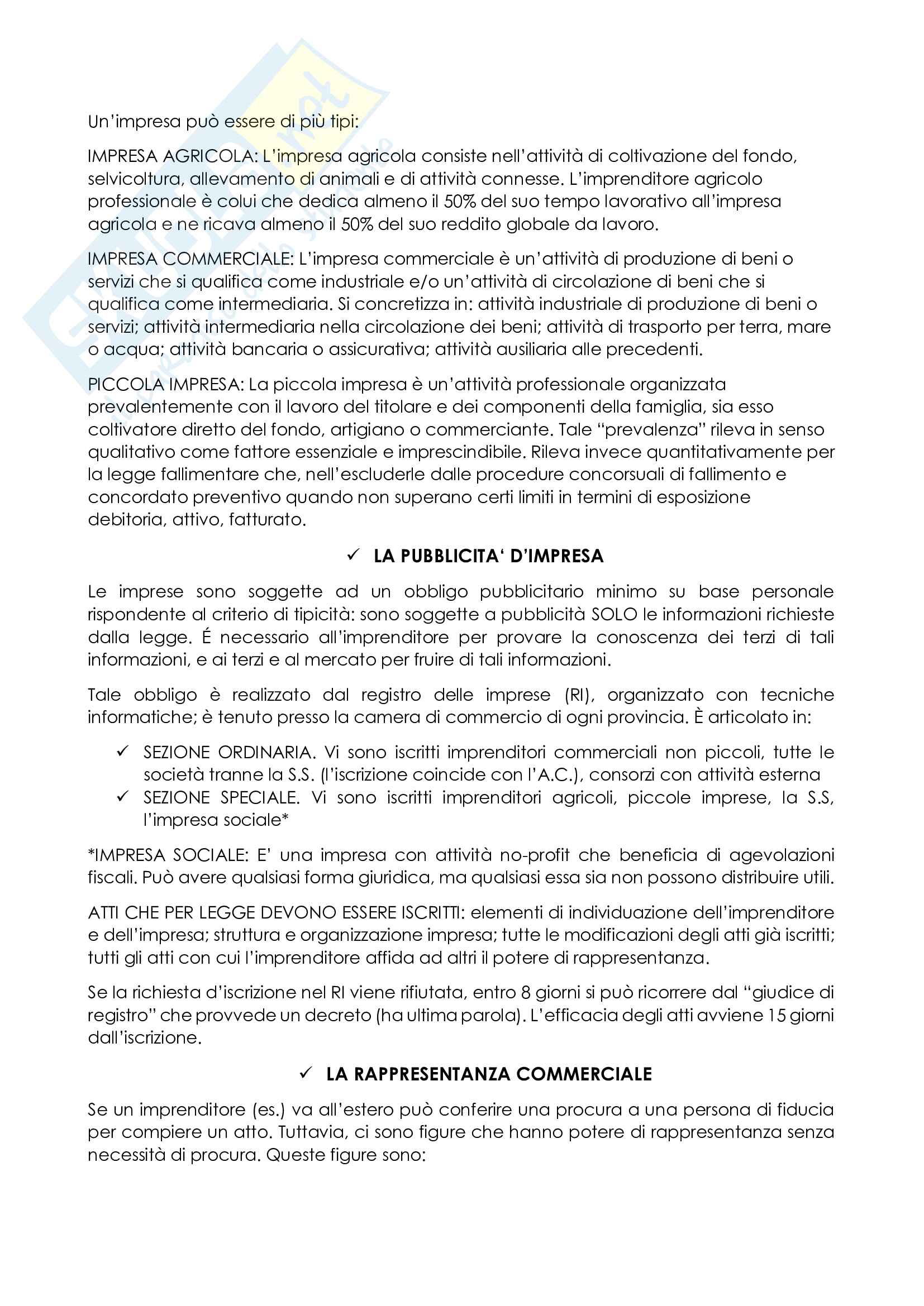 Appunti per esame di diritto commerciale, libro consigliato Manuale di diritto commerciale Pag. 2