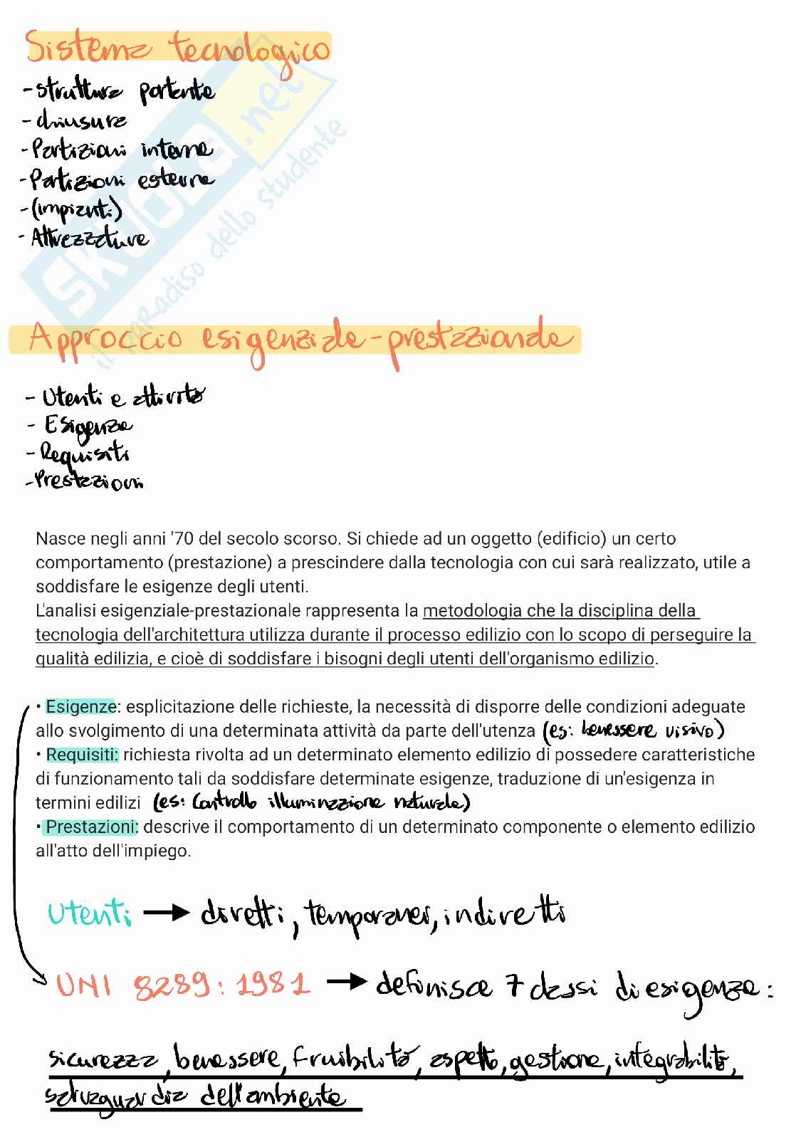 Parti salienti del corso di Cultura e fondamenti di tecnologia dell'architettura Pag. 2