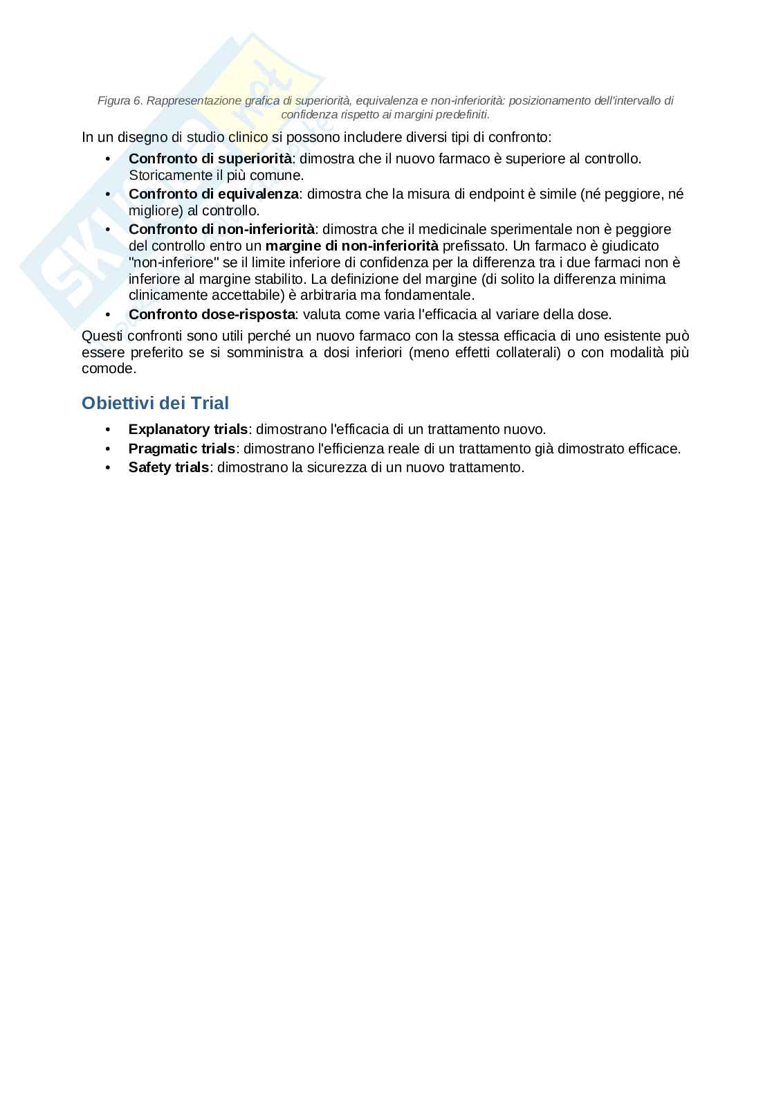 Sperimentazione clinica e analisi dei dati – Appunti completi 2026/2027 Pag. 11
