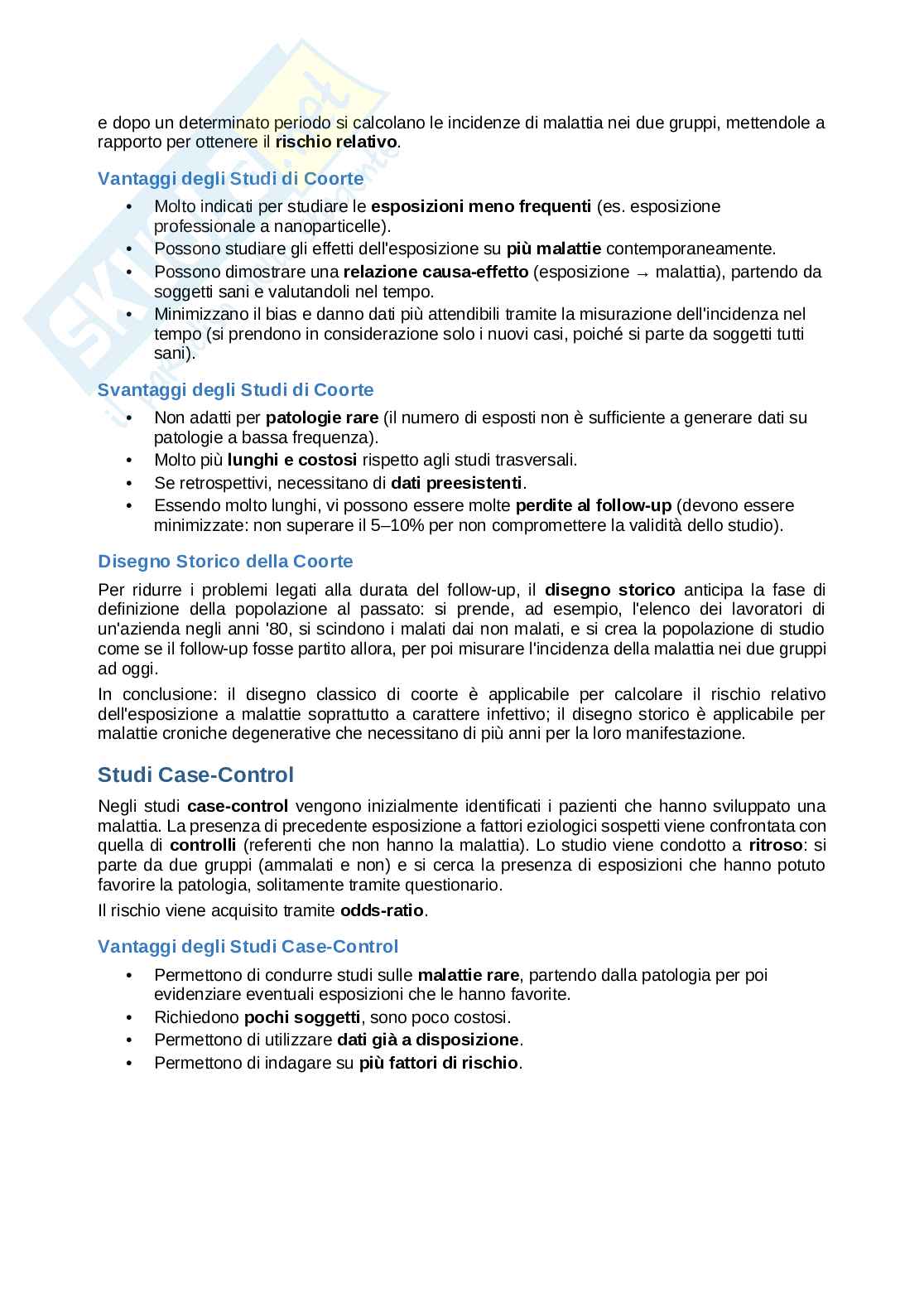 Sperimentazione clinica e analisi dei dati – Appunti completi 2026/2027 Pag. 36
