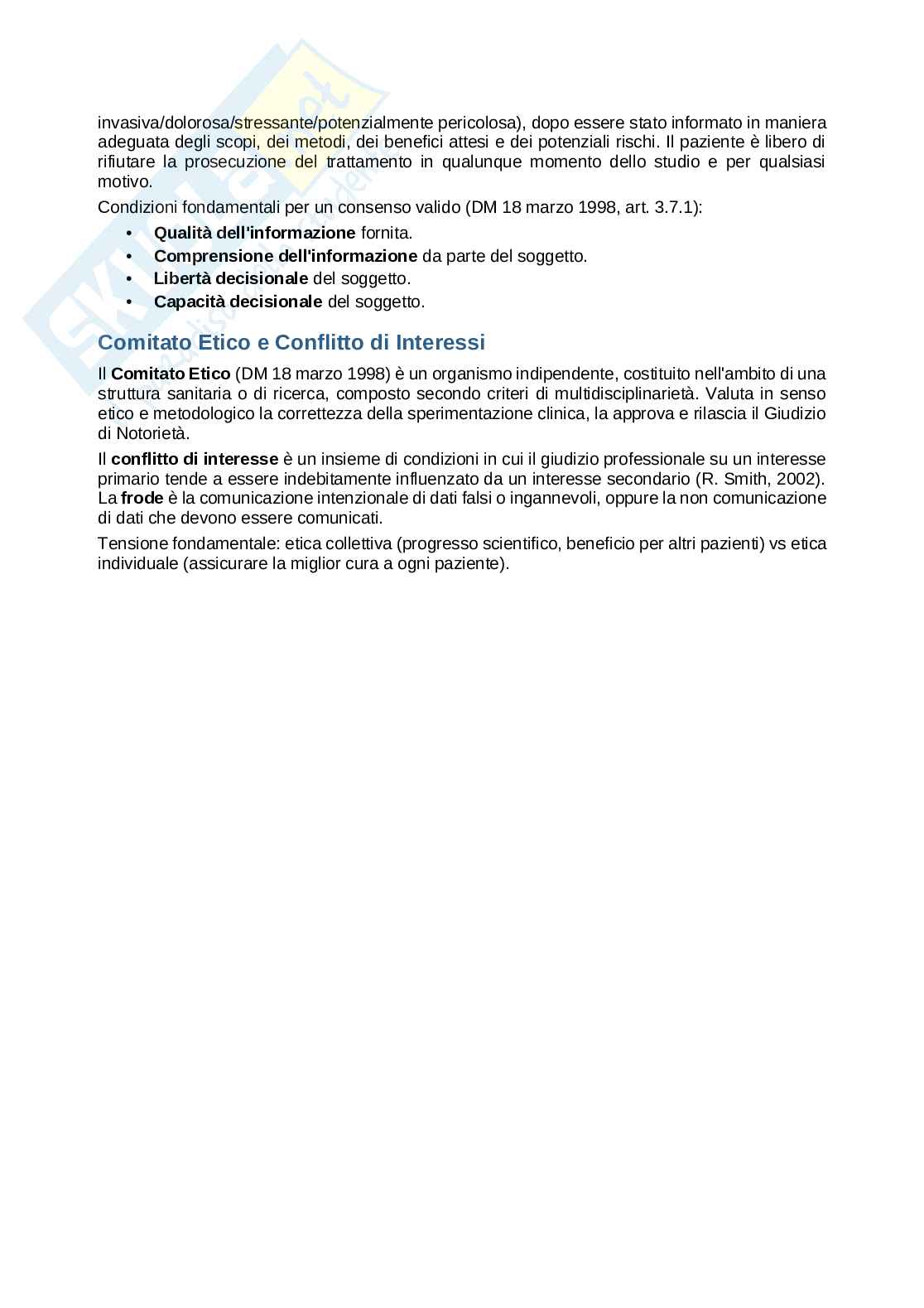 Sperimentazione clinica e analisi dei dati – Appunti completi 2026/2027 Pag. 81