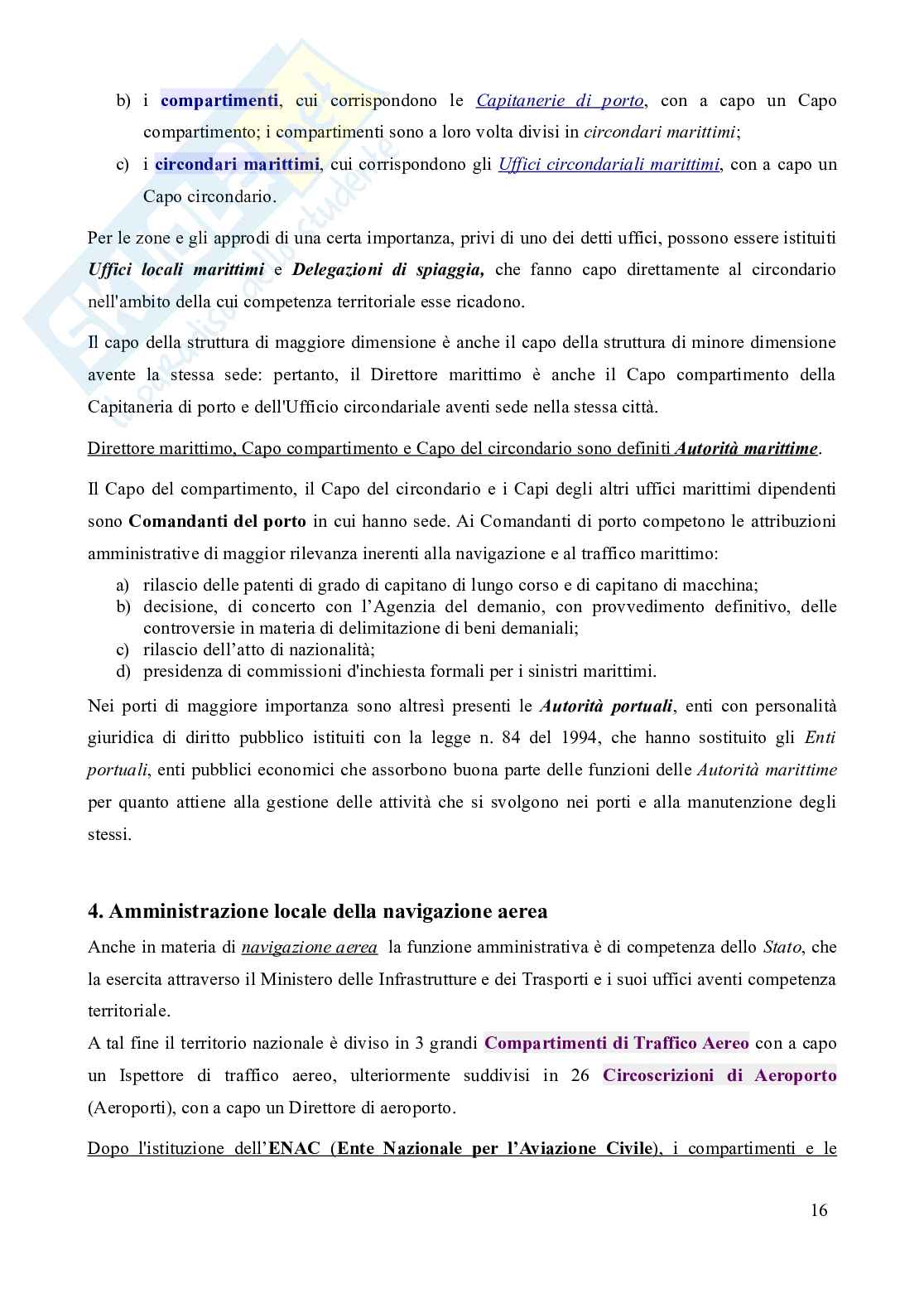 Riassunto esame Diritto della navigazione, Prof. Tani Ilaria, libro consigliato Manuale di diritto della navigazione, 15^edizione (2019), Pescatore, D'Ovidio, Tullio Pag. 16