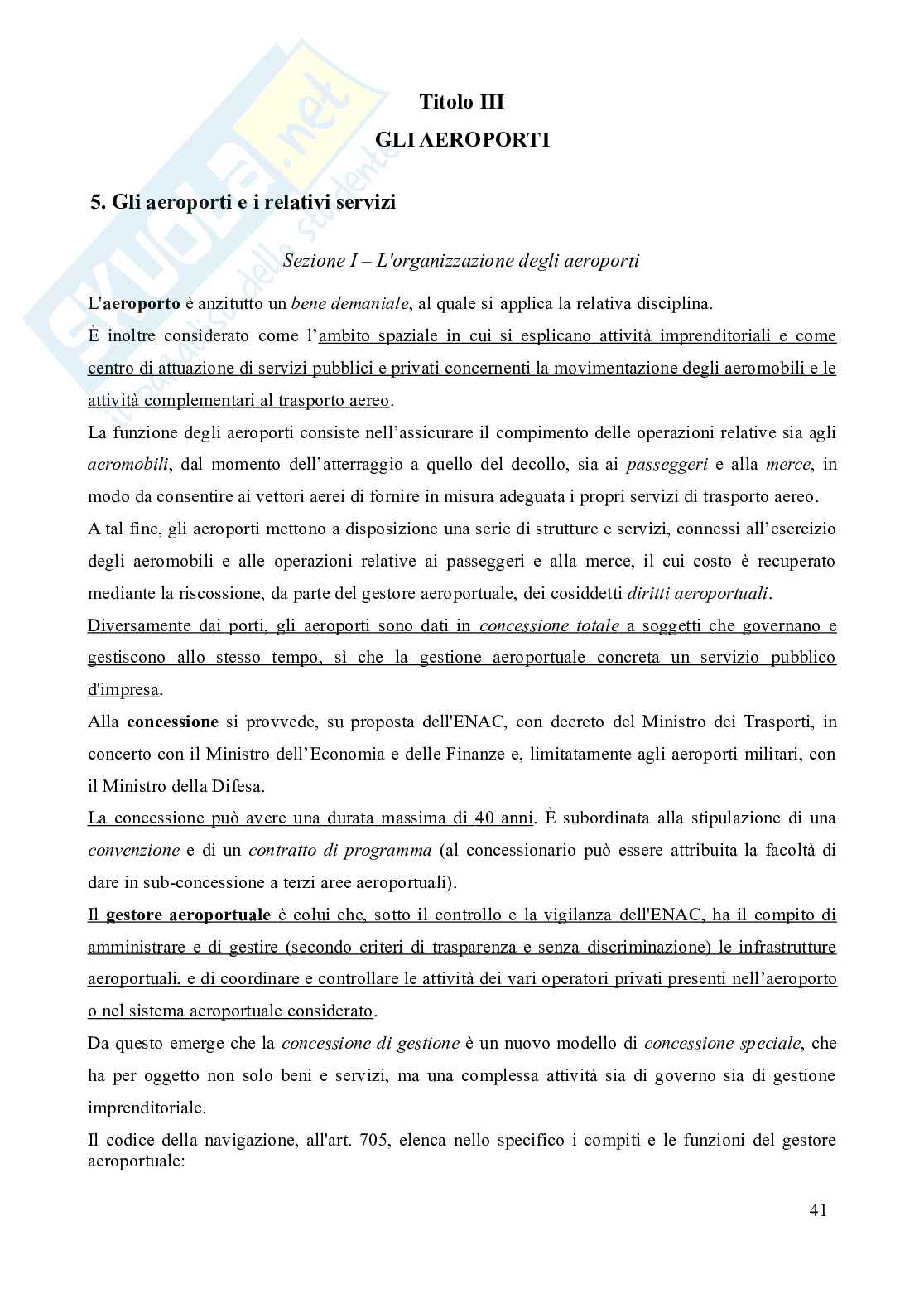 Riassunto esame Diritto della navigazione, Prof. Tani Ilaria, libro consigliato Manuale di diritto della navigazione, 15^edizione (2019), Pescatore, D'Ovidio, Tullio Pag. 41