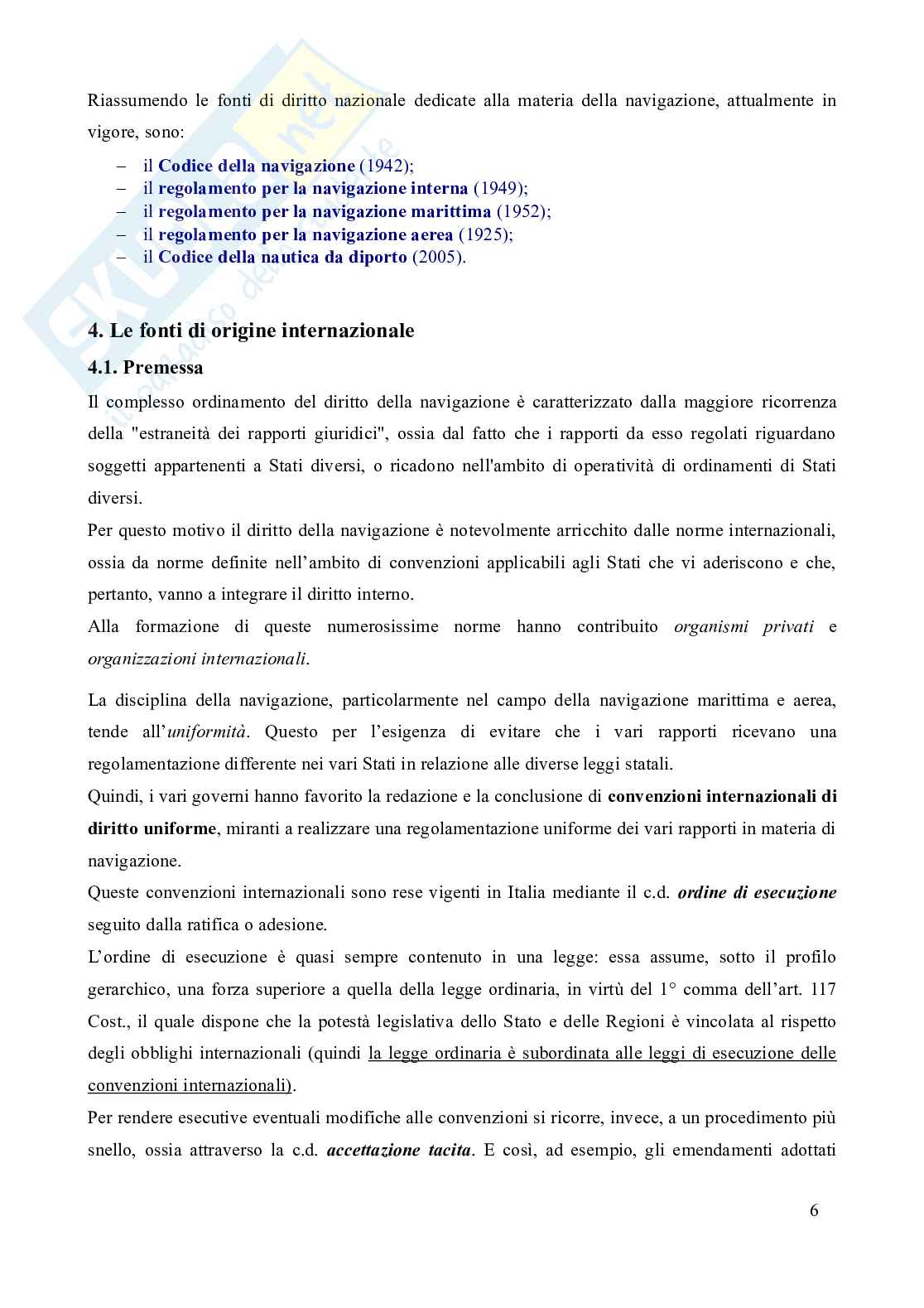Riassunto esame Diritto della navigazione, Prof. Tani Ilaria, libro consigliato Manuale di diritto della navigazione, 15^edizione (2019), Pescatore, D'Ovidio, Tullio Pag. 6