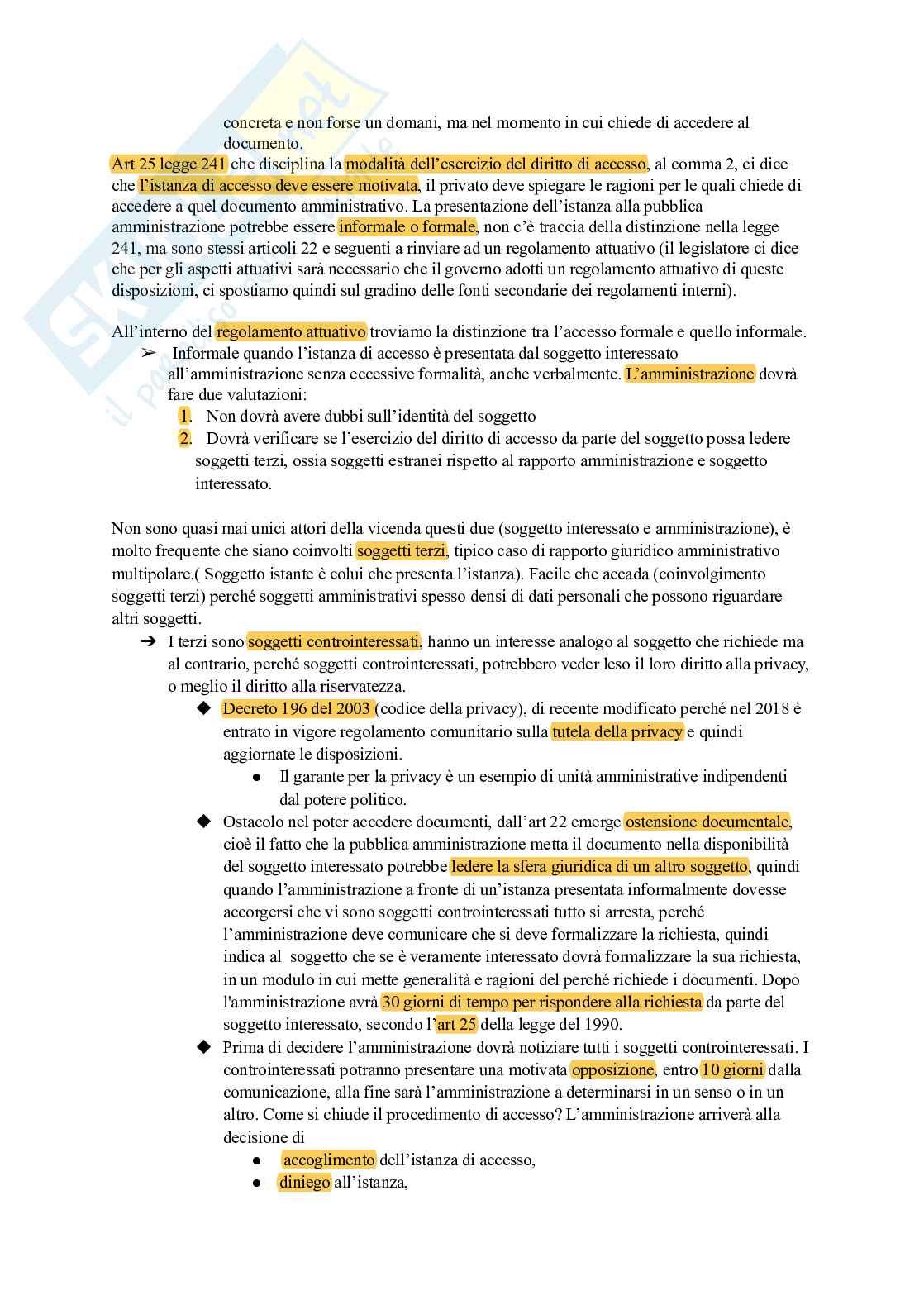 Appunti Diritto amministrativo Pag. 6