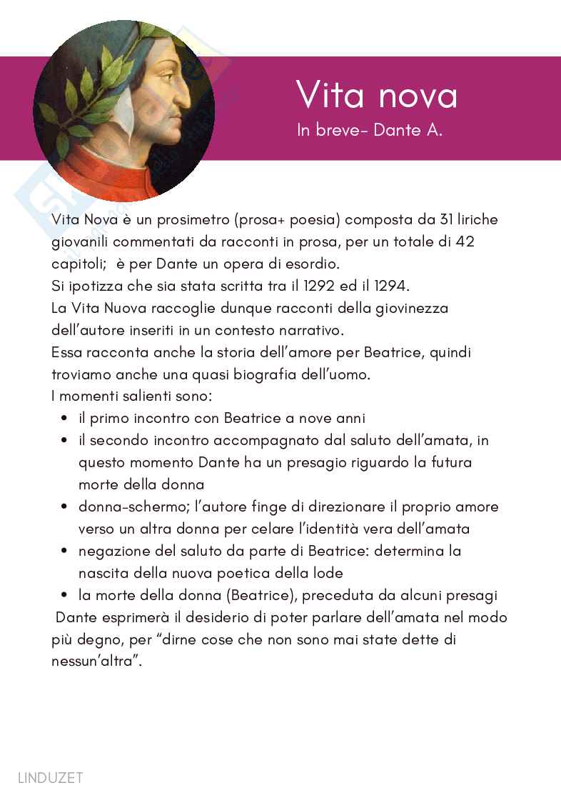 Alighieri, Dante - Date più importanti della Divina Commedia Pag. 6