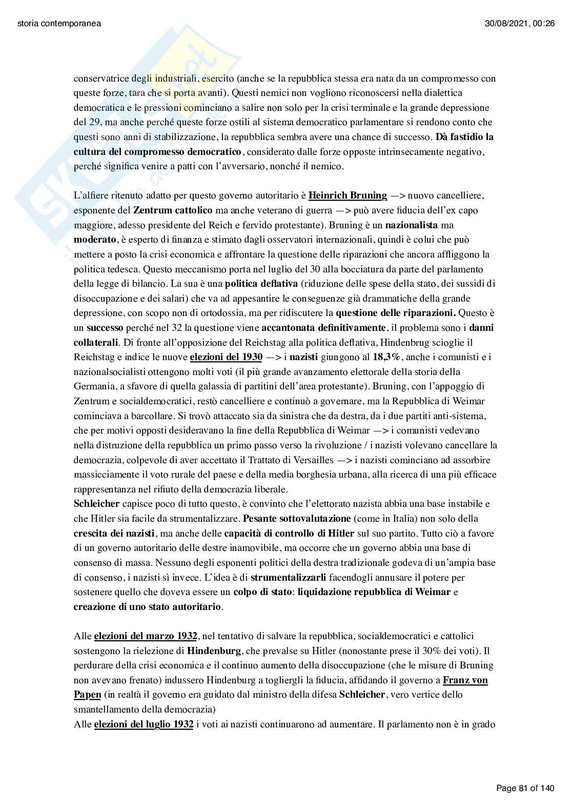 Storia contemporanea - dall'età della Restaurazione alla Guerra fredda Pag. 81
