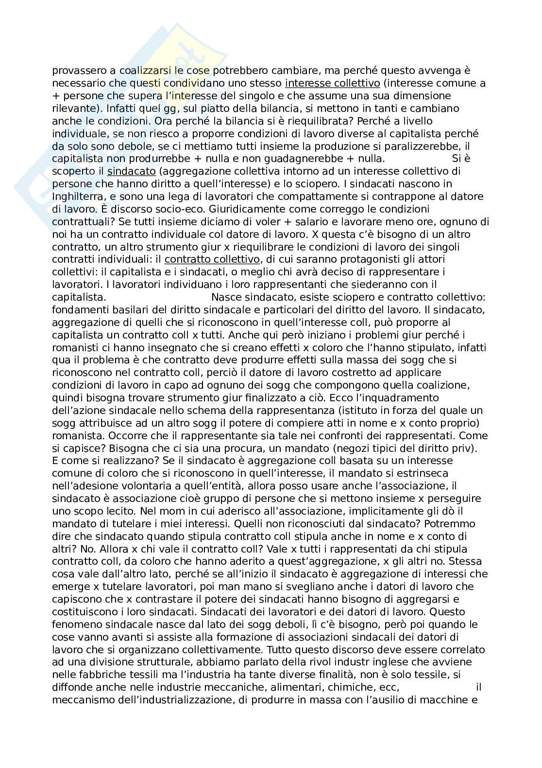 Diritto sindacale  Pag. 2