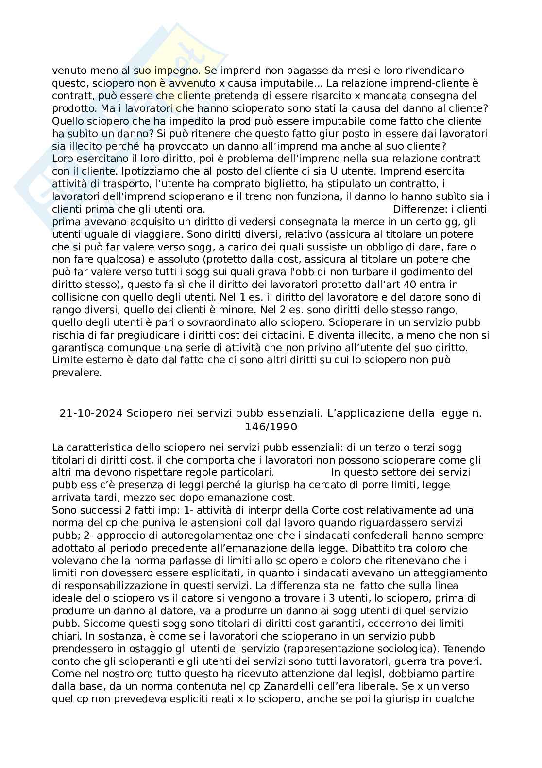 Diritto sindacale  Pag. 31