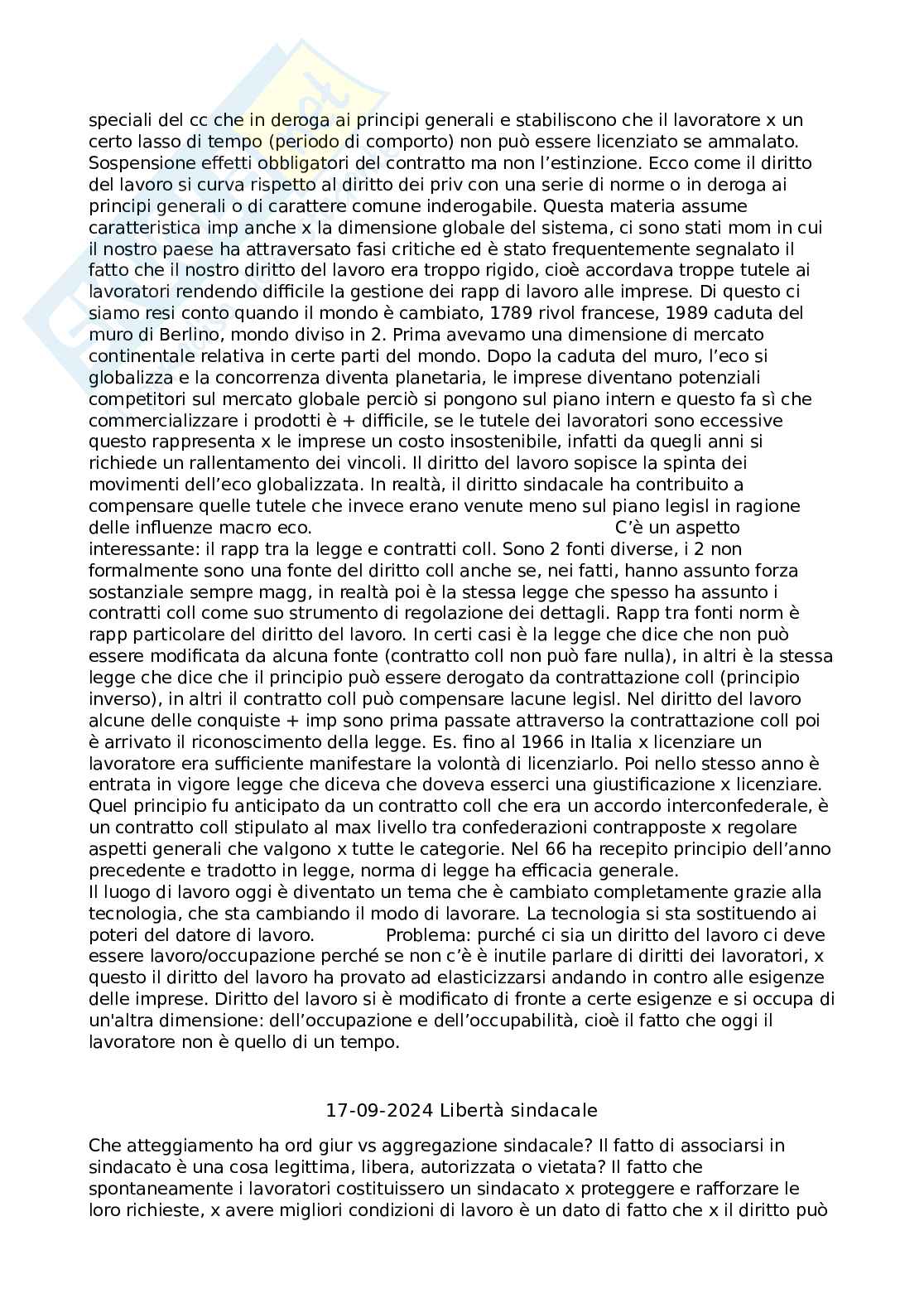 Diritto sindacale  Pag. 6