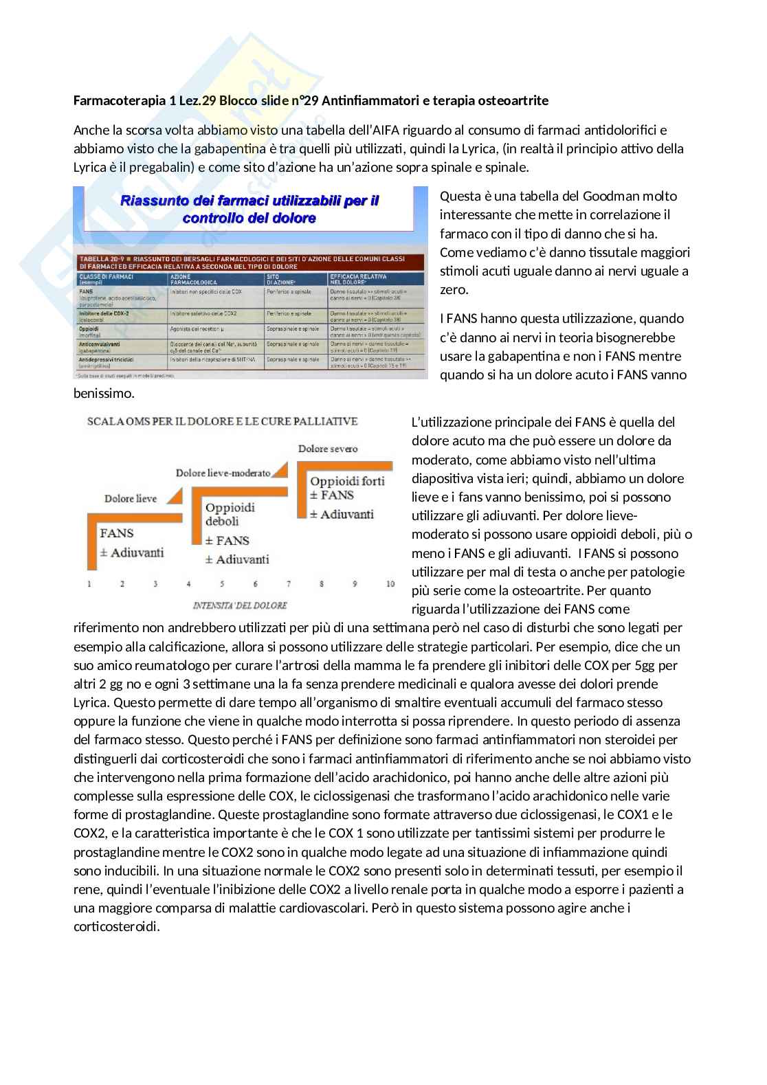 Farmacoerapia 2 - Fans pt 1 e osteoartrite Pag. 1
