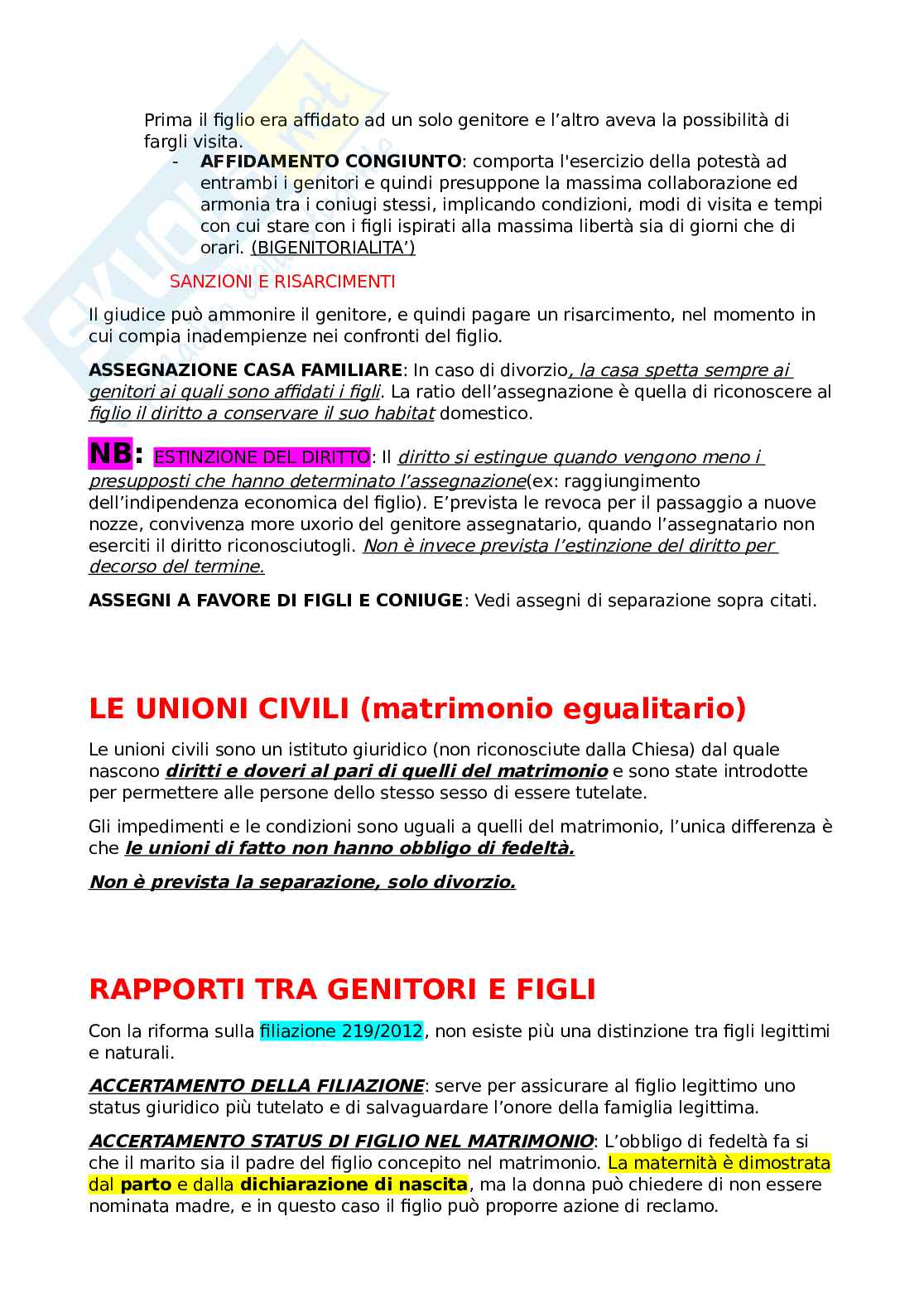  Diritto delle persone e della famiglia Pag. 11