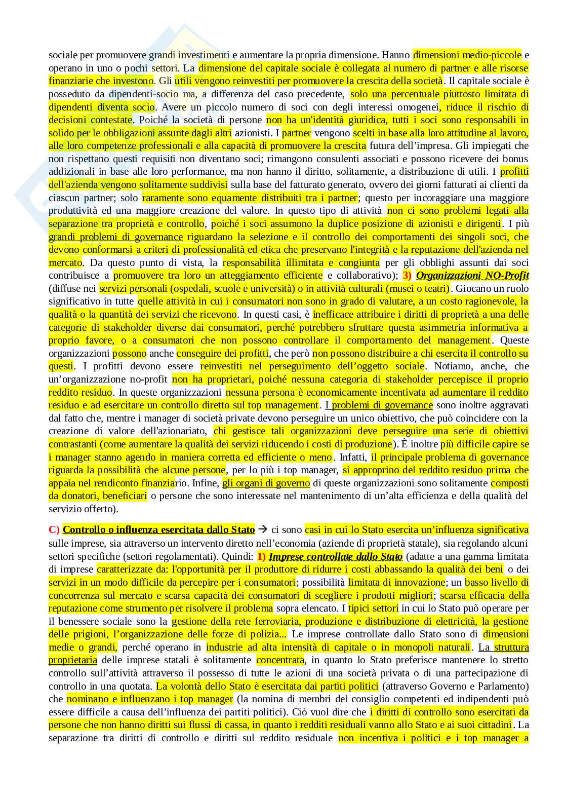 Corporate Governance Modulo I Pag. 21