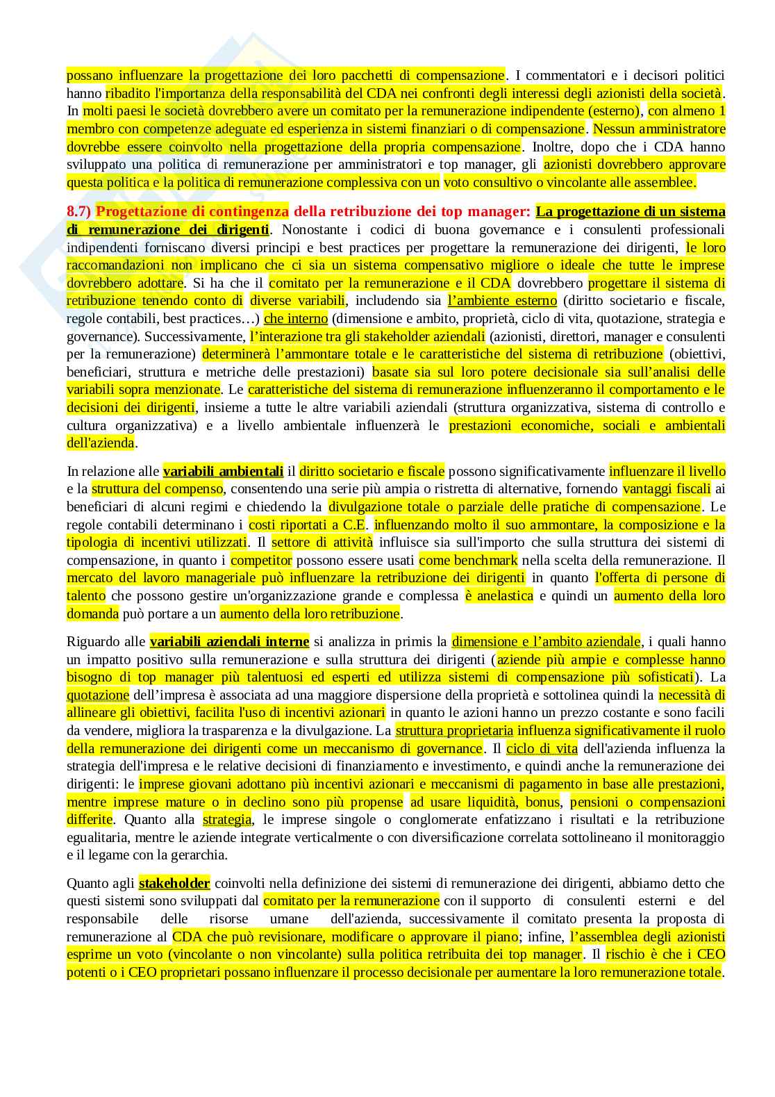 Corporate Governance Modulo I Pag. 46