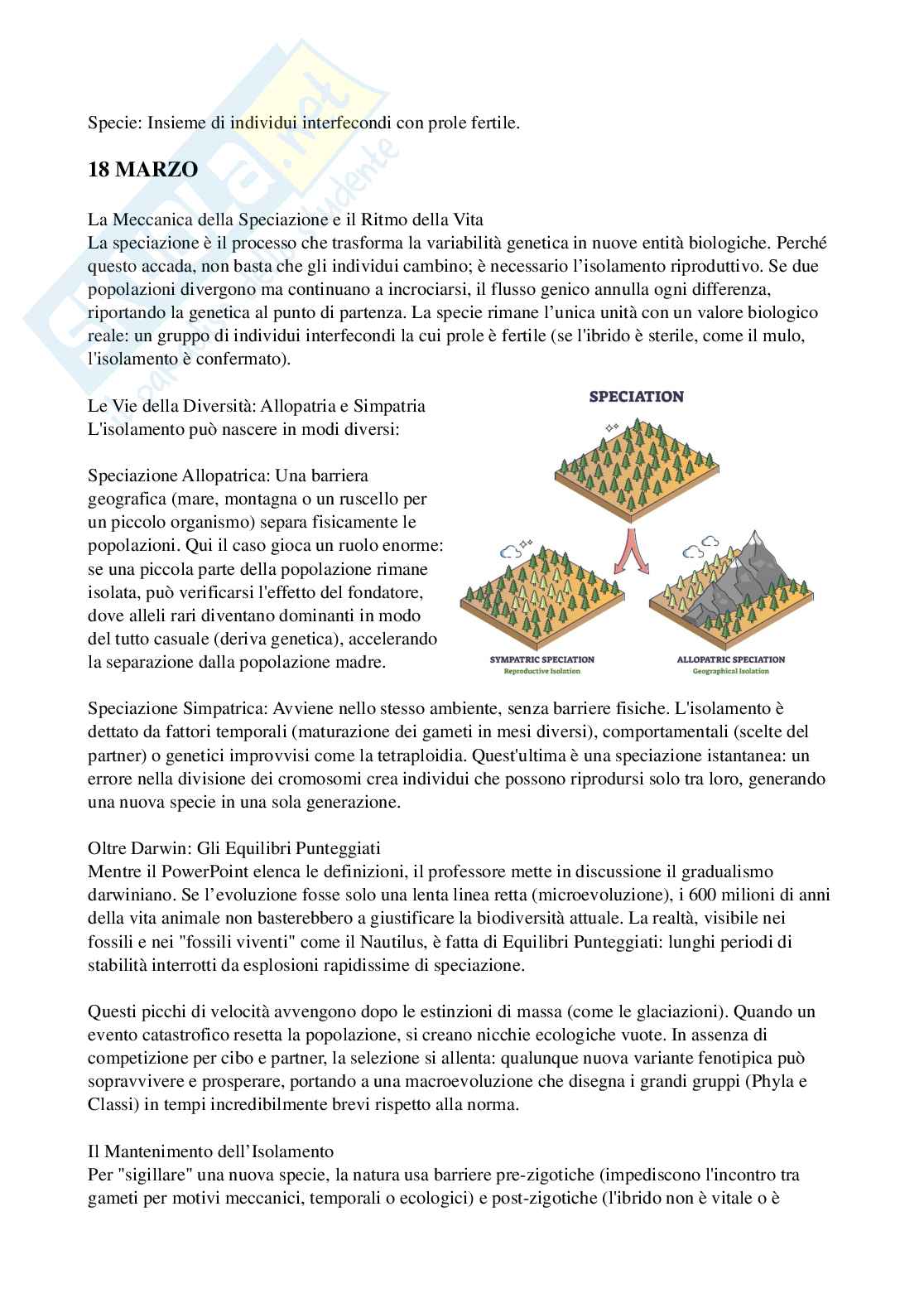 Riassunto esame Biologia, Prof. Di Cristo Carlo, libro consigliato Appunti di zoologia , D’Aniello  Pag. 11