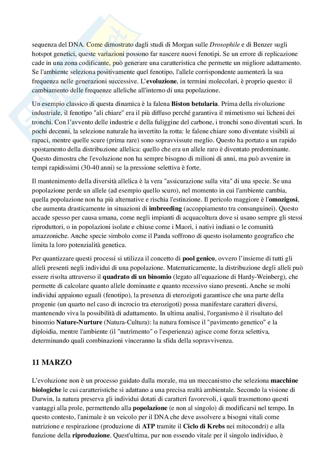 Riassunto esame Biologia, Prof. Di Cristo Carlo, libro consigliato Appunti di zoologia , D’Aniello  Pag. 6