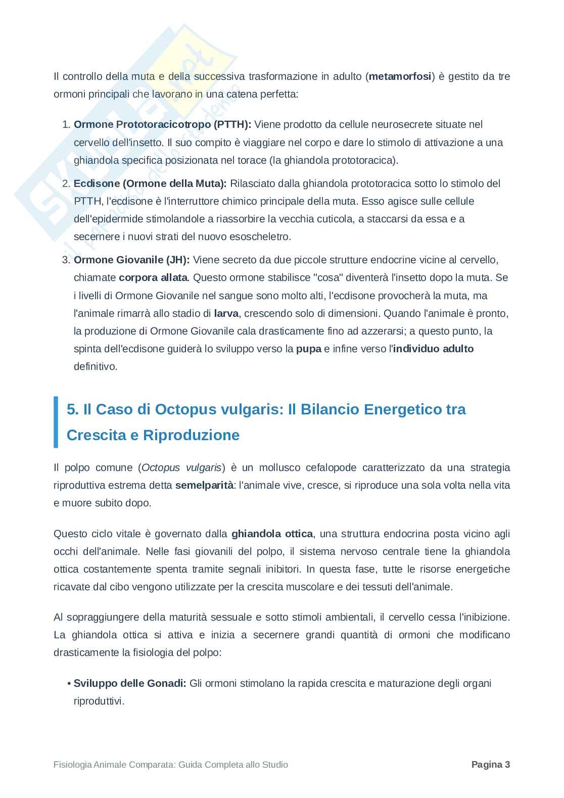 Riassunto esame Biologia, Prof. Di Cristo Carlo, libro consigliato Appunti di zoologia , D’Aniello  Pag. 81