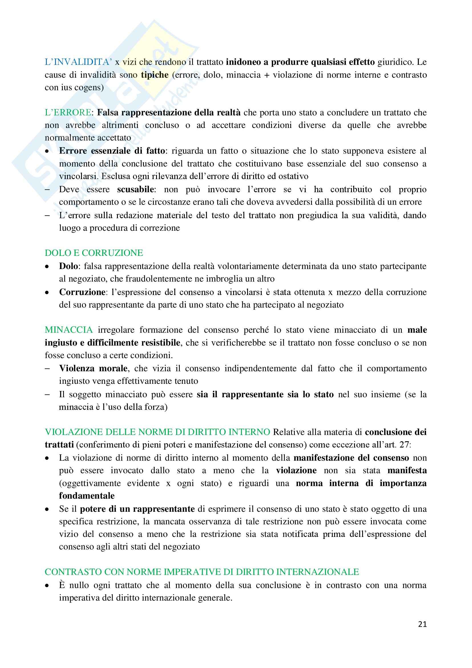 Riassunto esame Diritto internazionale, prof. Scovazzi Pag. 21