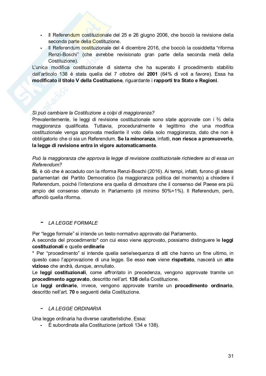 Diritto costituzionale  Pag. 31