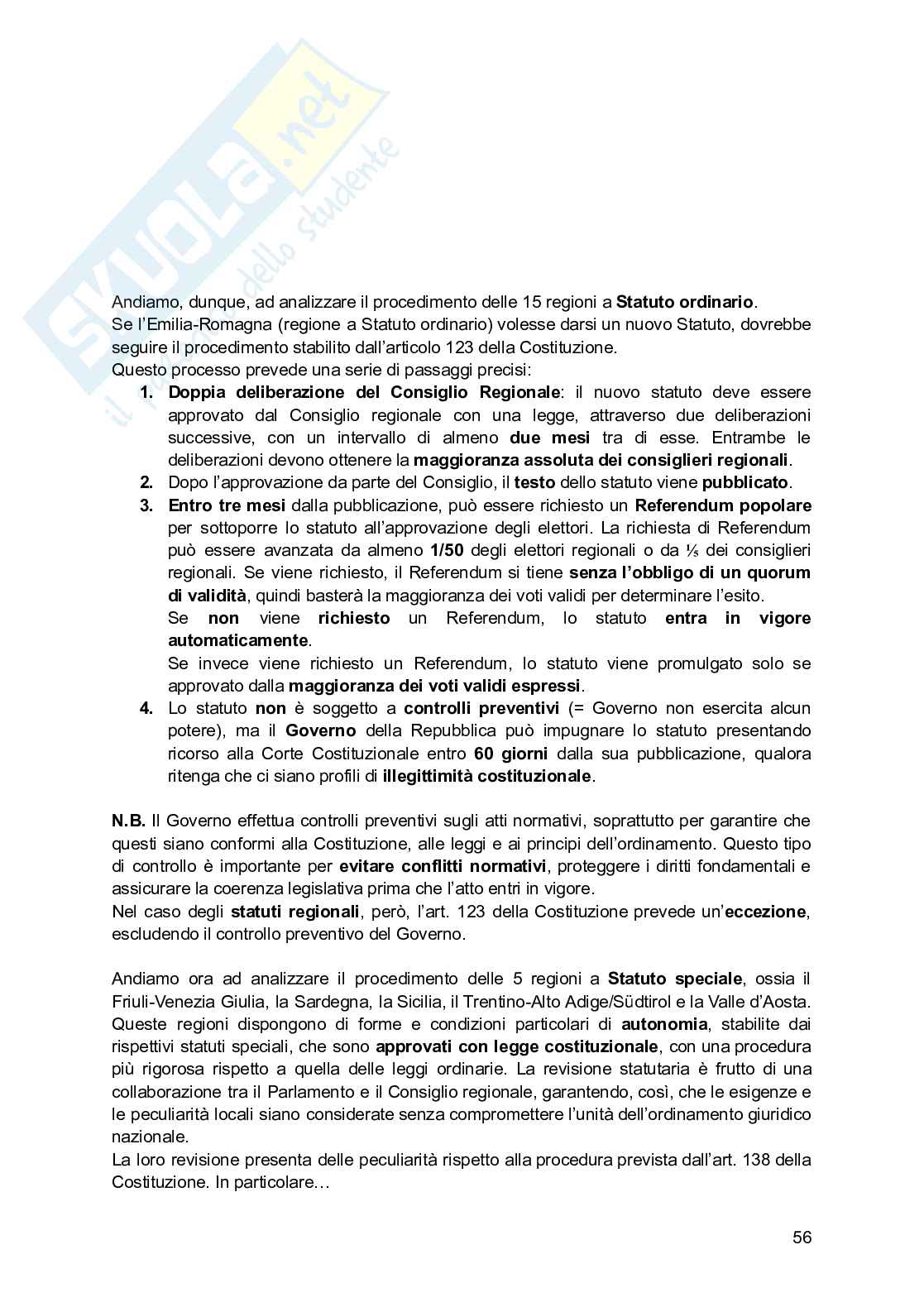 Diritto costituzionale  Pag. 56