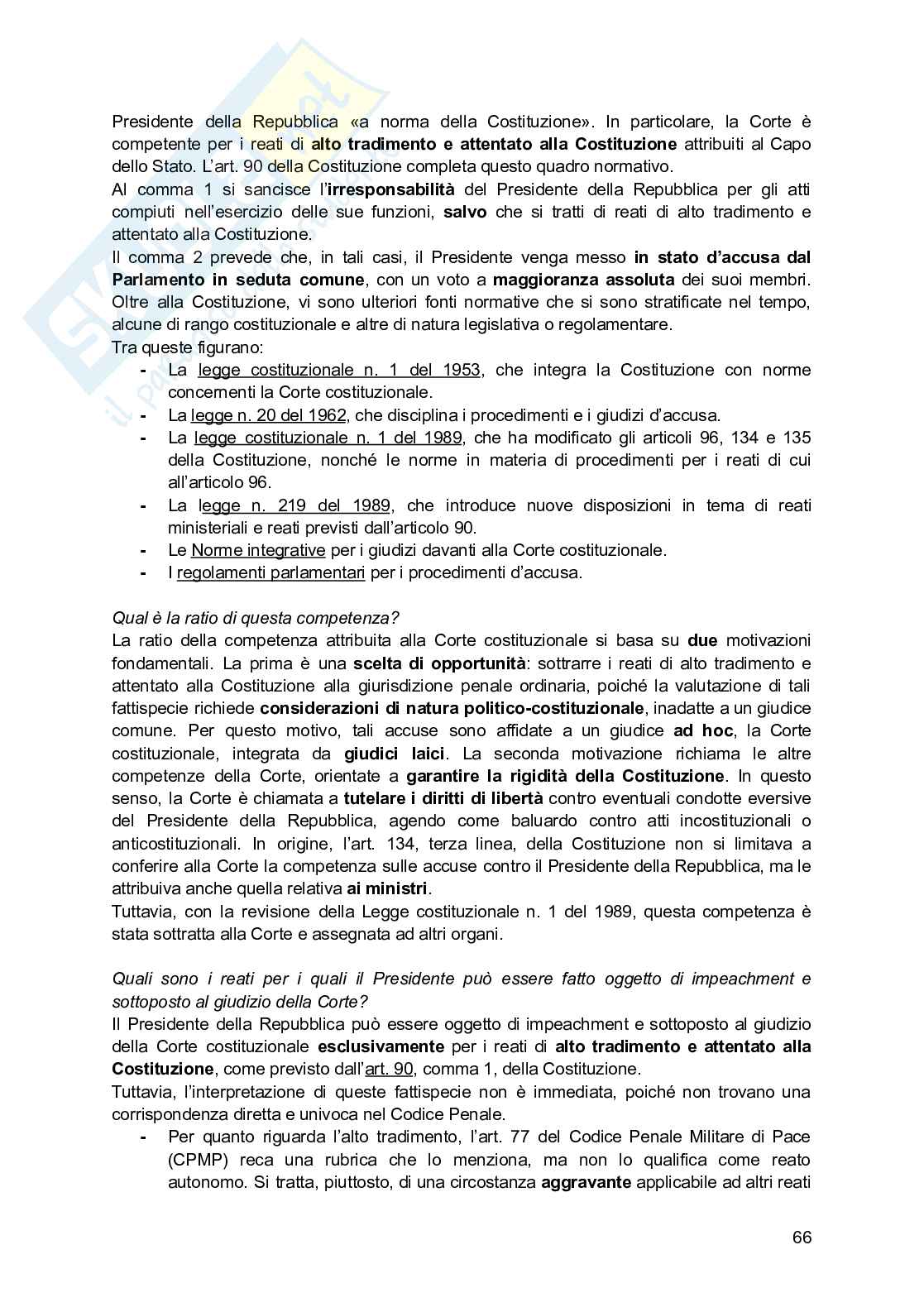 Diritto costituzionale  Pag. 66