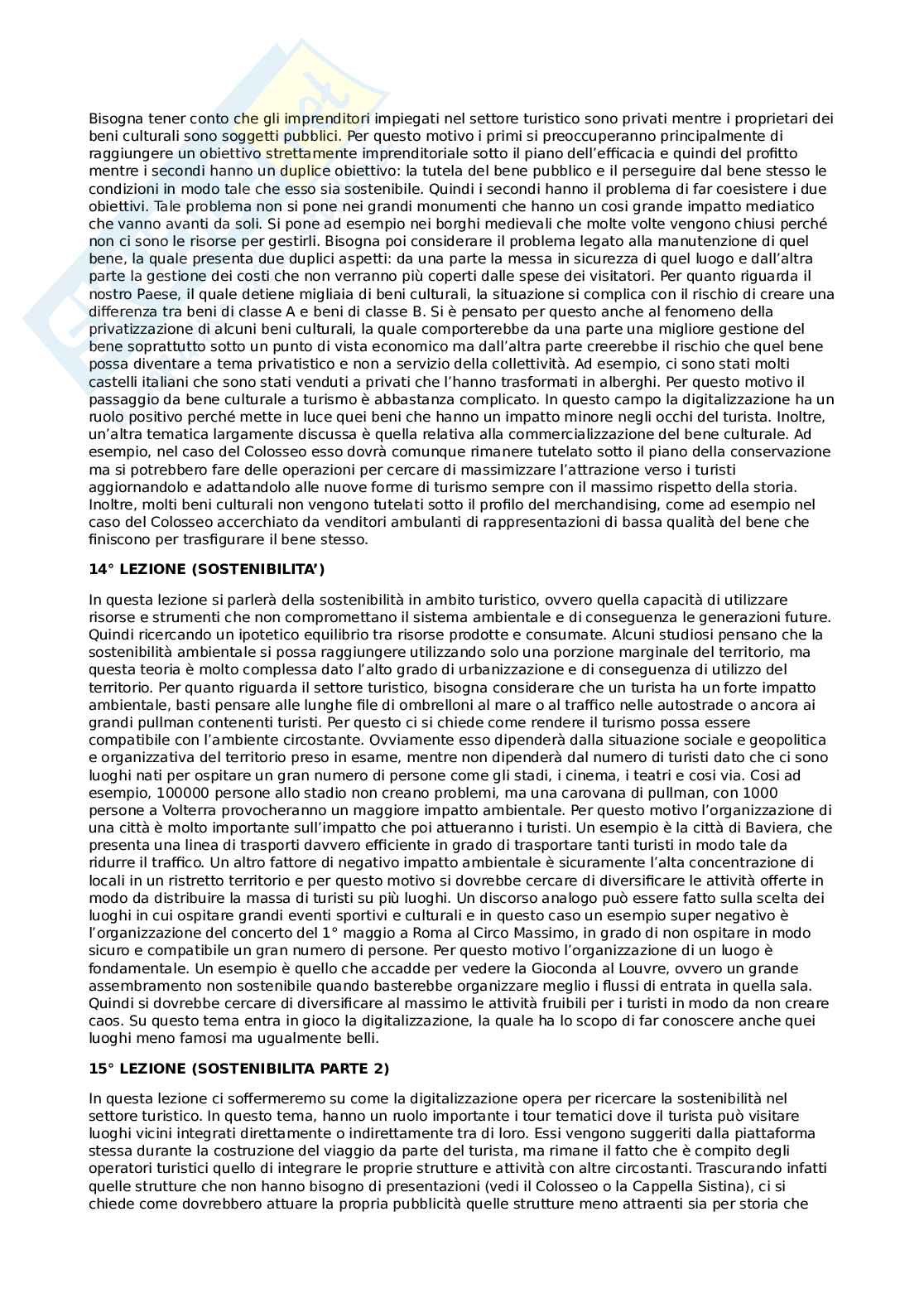Riassunto territorio, turismo e digitalizzazione Pag. 6