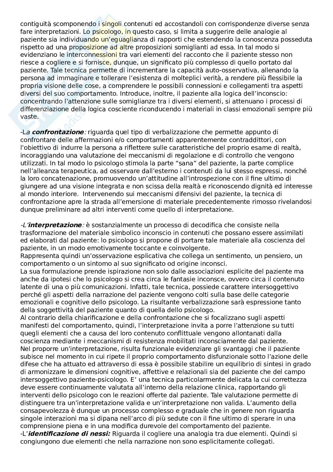 Appunti completi per esame di Psicologia clinica Pag. 16