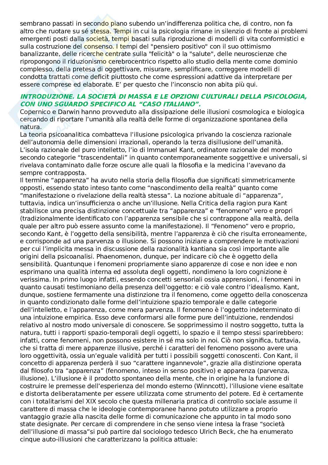 Appunti completi per esame di Psicologia clinica Pag. 66