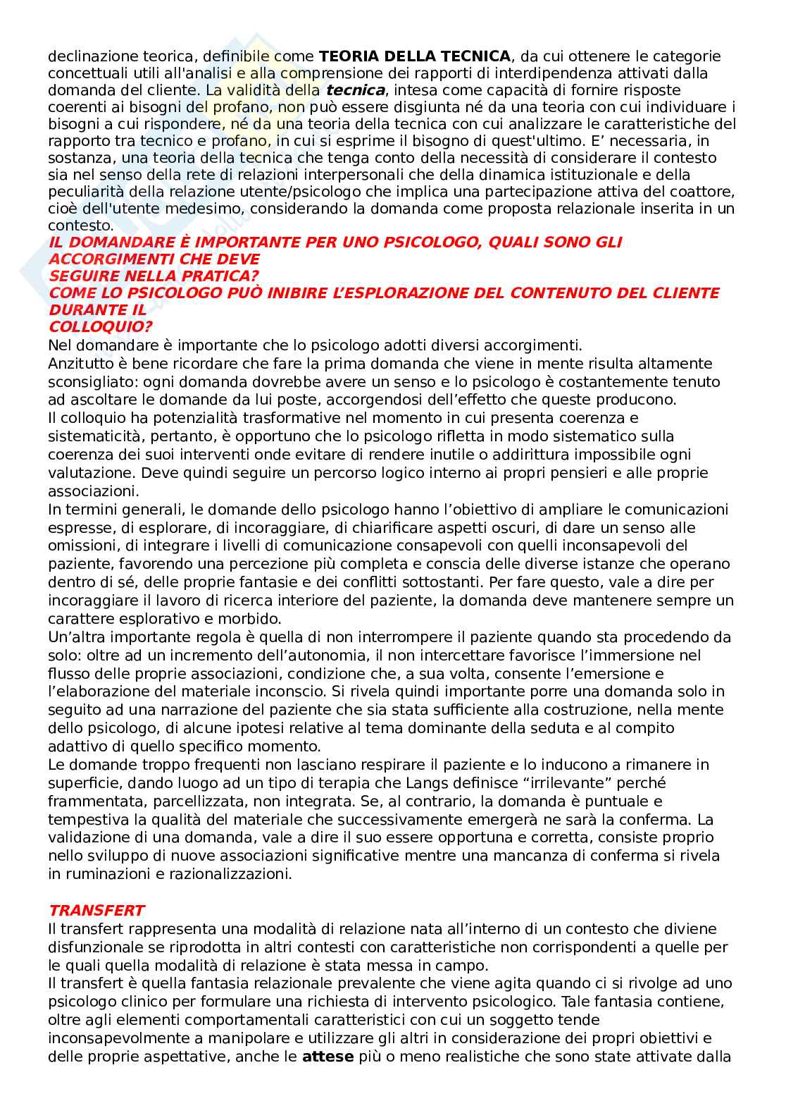 Appunti completi per esame di Psicologia clinica Pag. 91