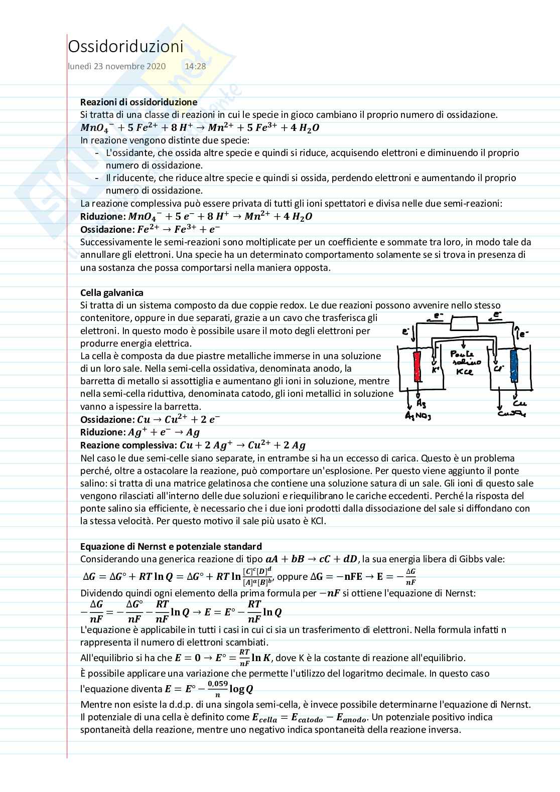 Potenziometria Pag. 1