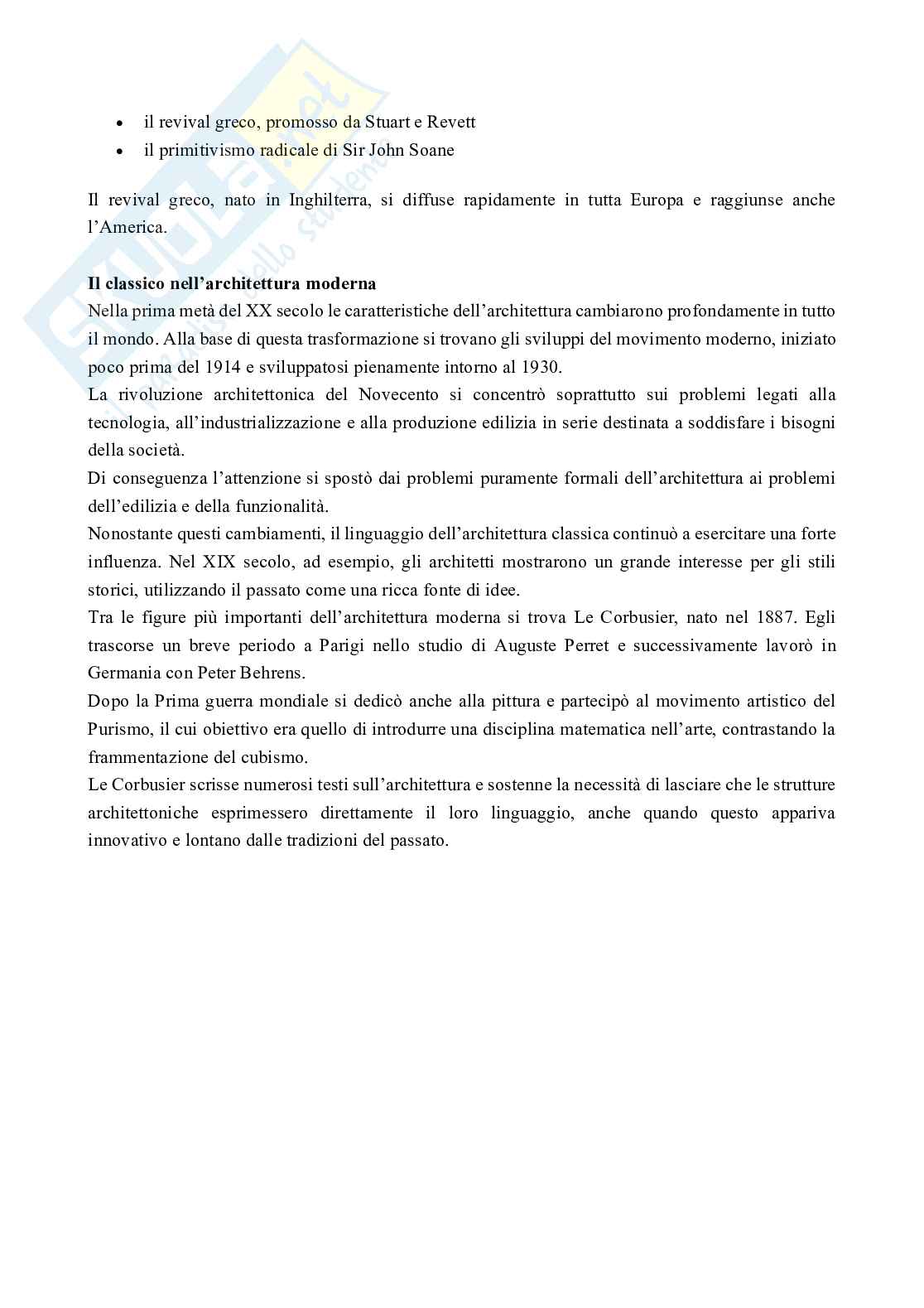 Riassunto esame Storia dell'architettura e delle tecniche costruttive, Prof. Forni Maria Enrica Marica, libro consigliato Il linguaggio classico dell'architettura, Summerson Pag. 6