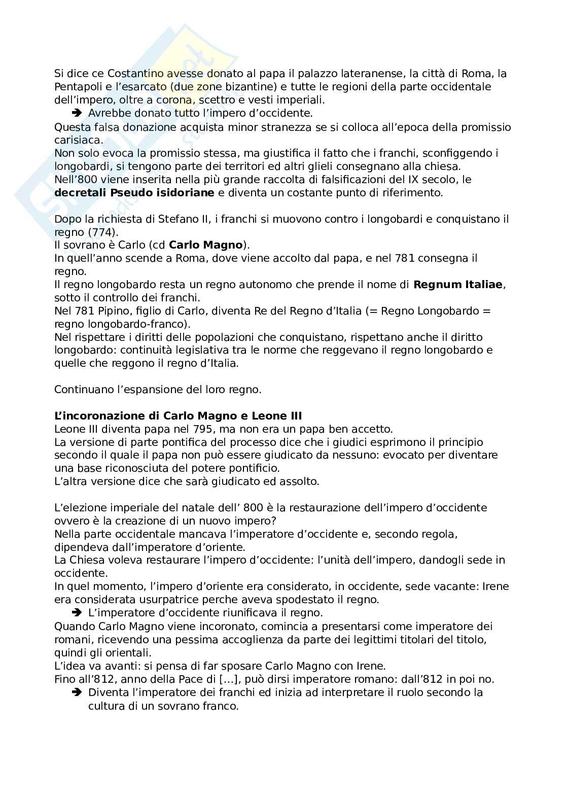 Riassunto esame Storia del diritto italiano I, Prof. Fiori Antonia, libro consigliato Ennio Cortese, "Le linee della storia giuridica medievale", Ennio Cortese Pag. 26